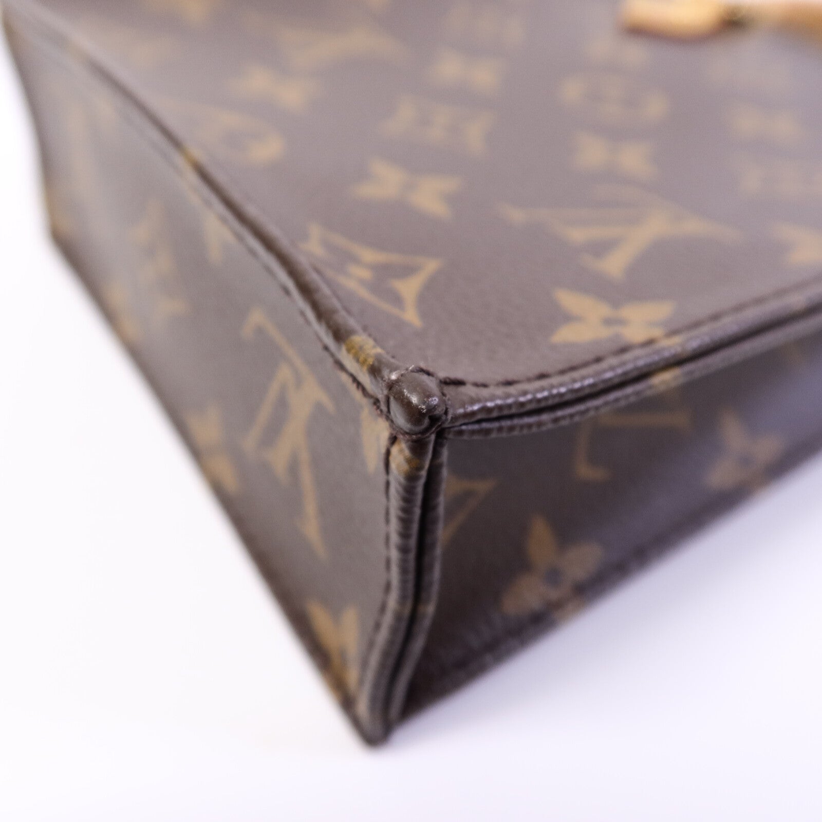 LOUIS VUITTON Monogram Petit Sac Plat手挽肩背兩用袋