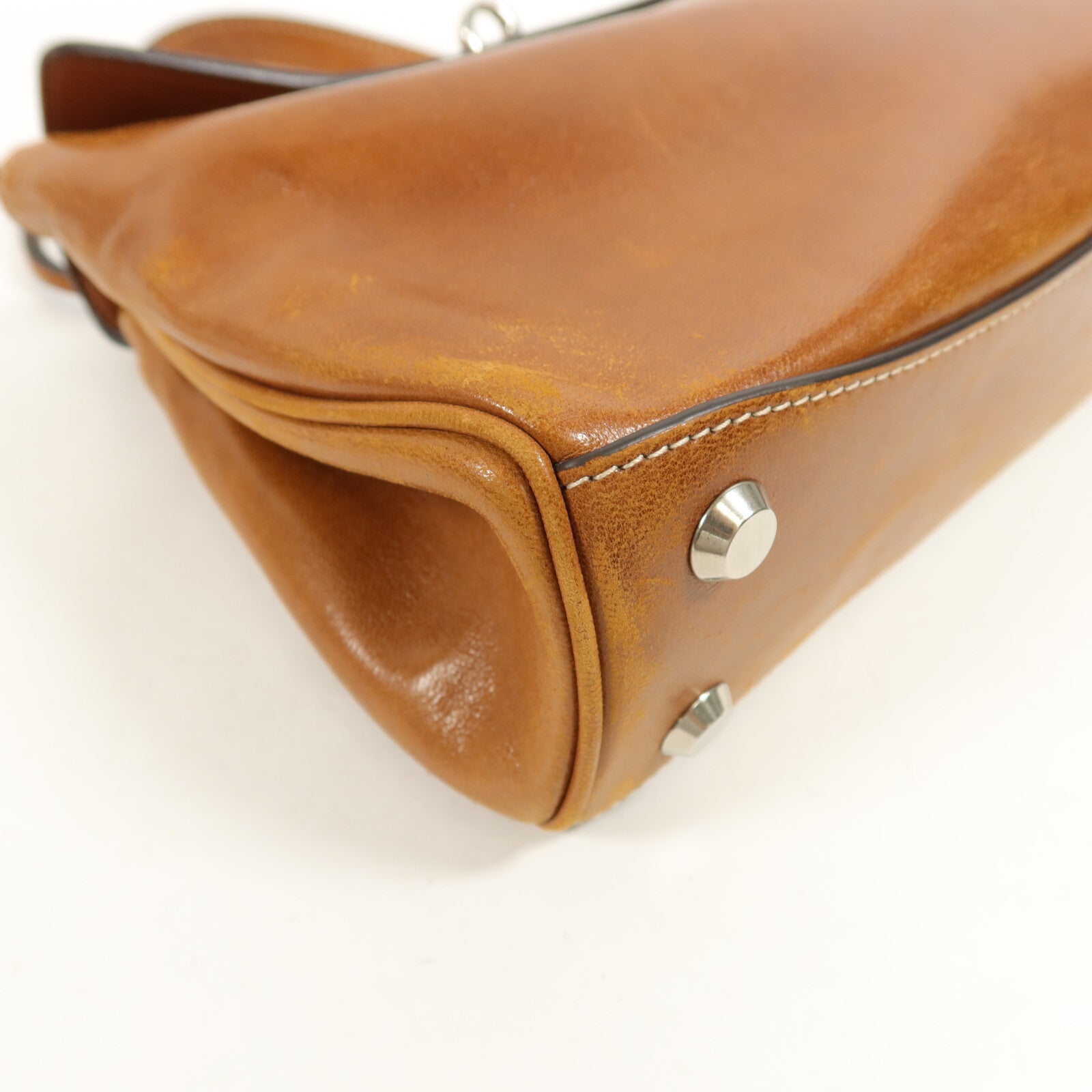 BALENCIAGA 牛皮皮革Mini Rodeo手挽肩背兩用袋