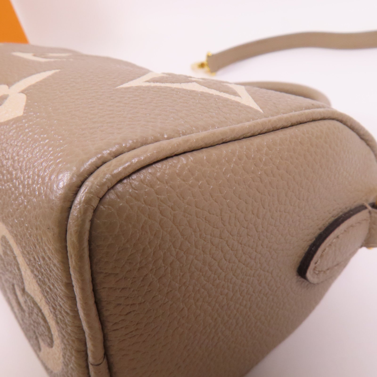 LOUIS VUITTON Monogram Empreinte Nano Speedy Bandouliere金扣手挽肩背兩用袋
