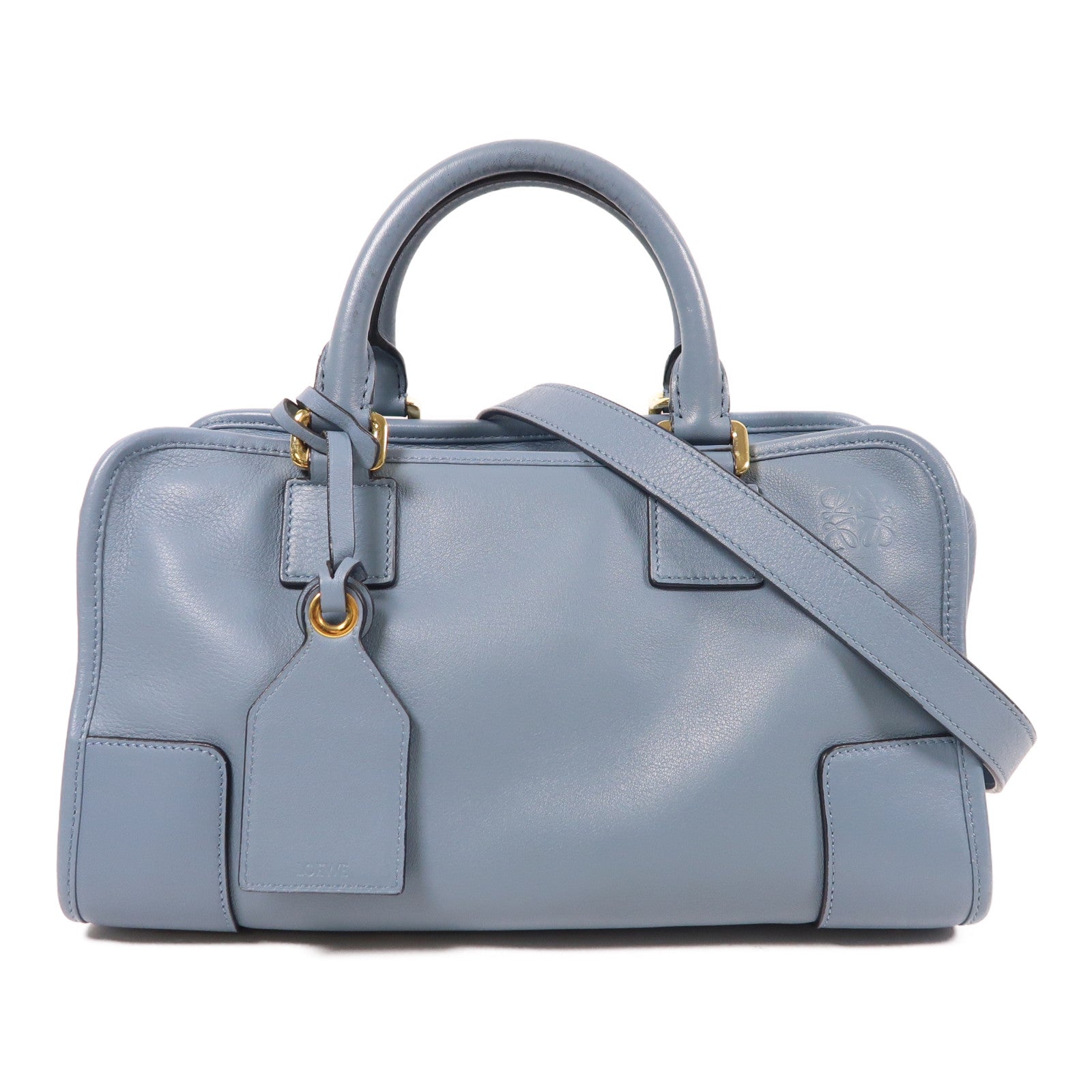 LOEWE 牛皮皮革Amazona Bag金扣手挽肩背兩用袋