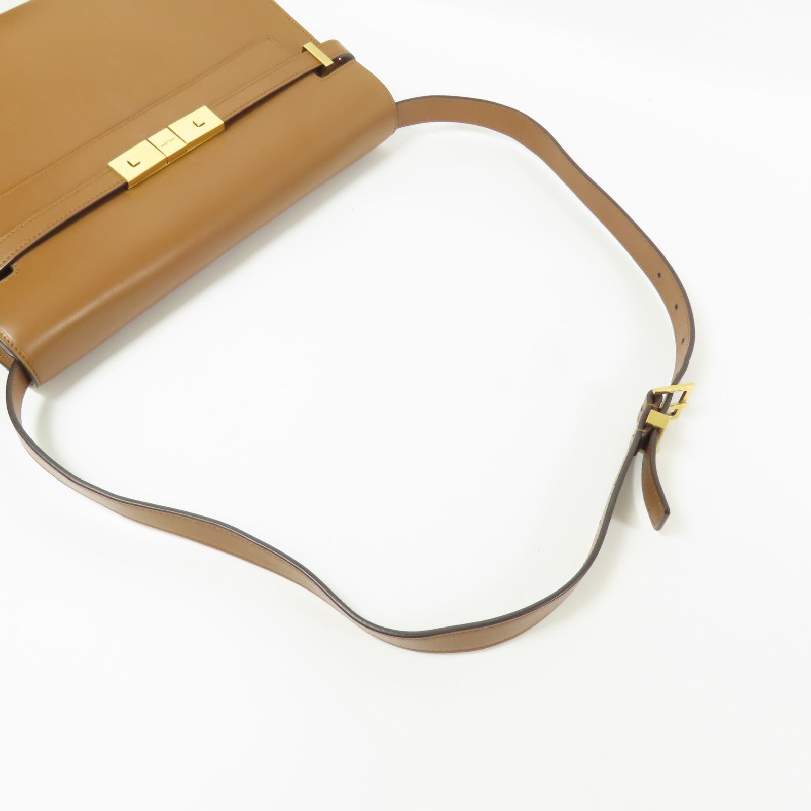 YVES SAINT LAURENT 牛皮皮革Manhattan Small金扣肩背袋