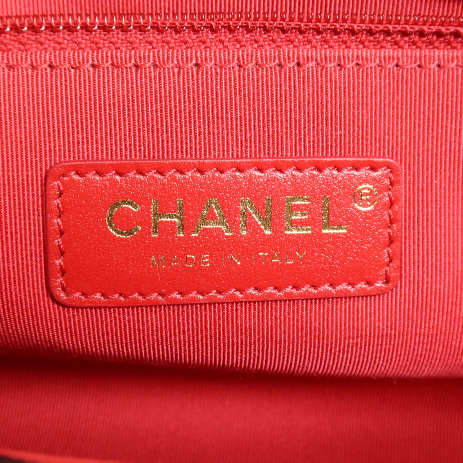 CHANEL 牛皮皮革Chain Shoulder金扣手挽肩背兩用袋