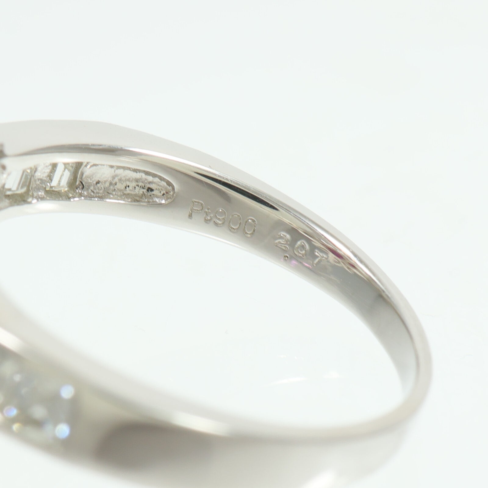 JEWELRY PT900鉑金Ruby Diamond Ring紅寶石/鑽石戒指
