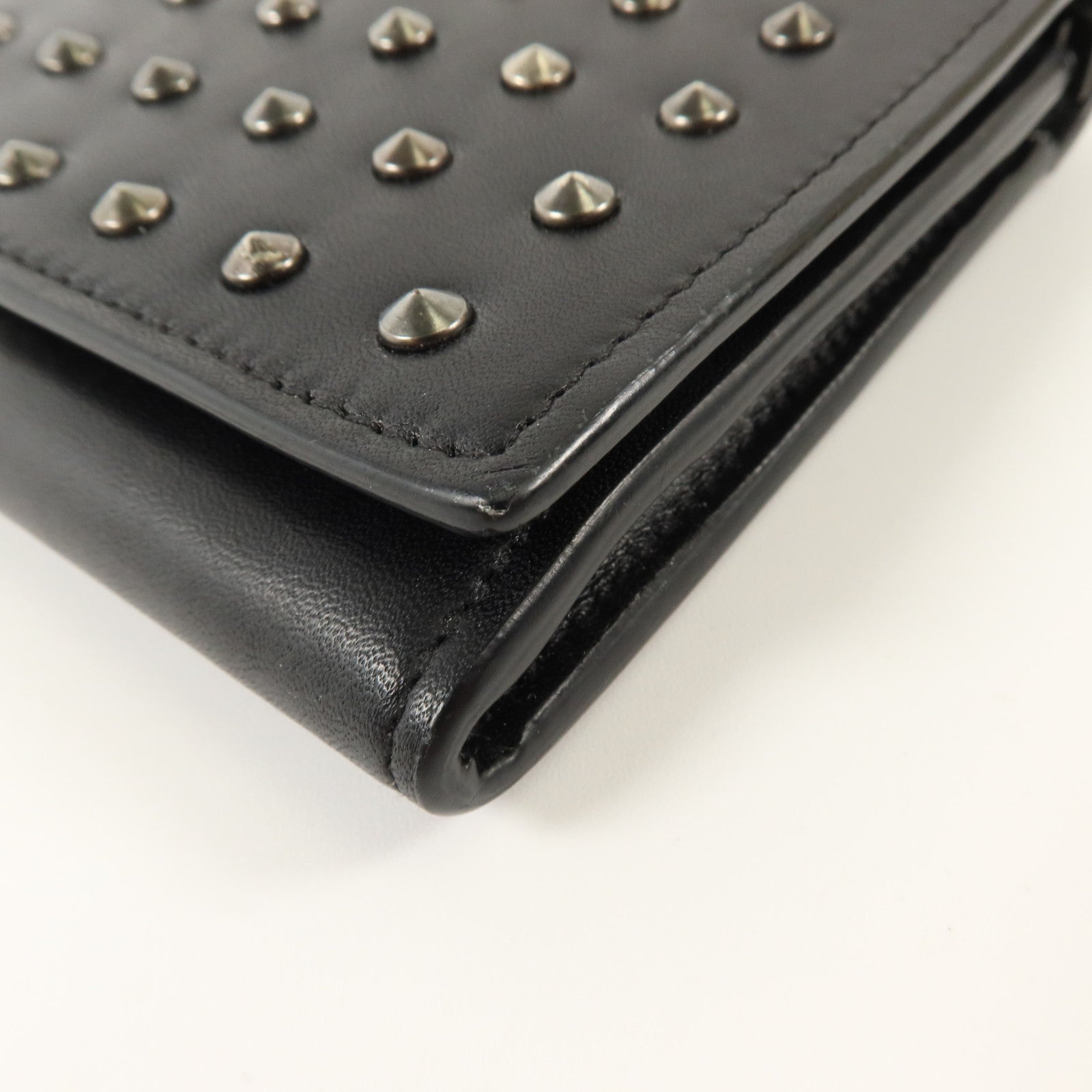 SAINT LAURENT 牛皮皮革Long Wallet銀扣長錢包