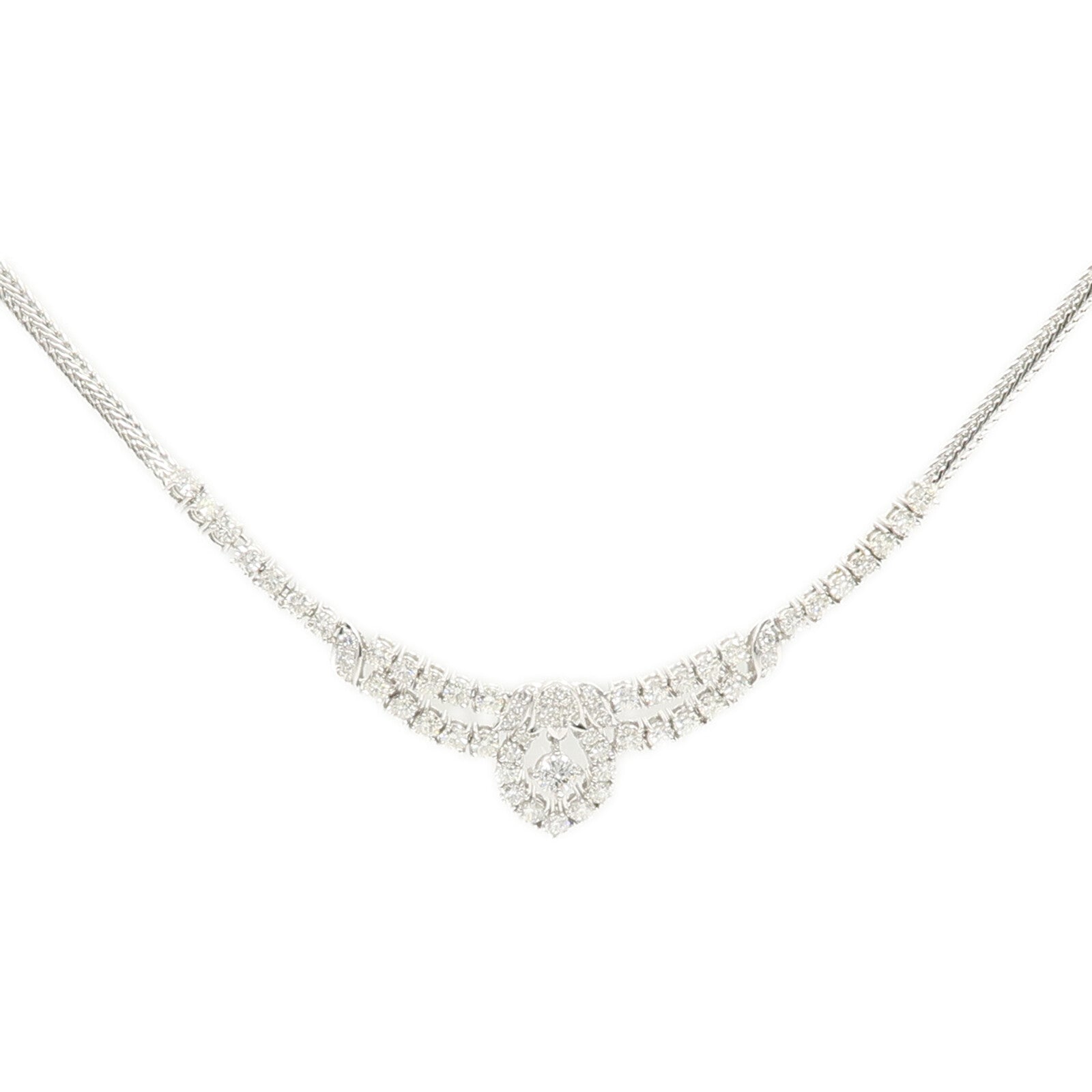 JEWELRY 18K白金Diamond Necklace鑽石項鍊