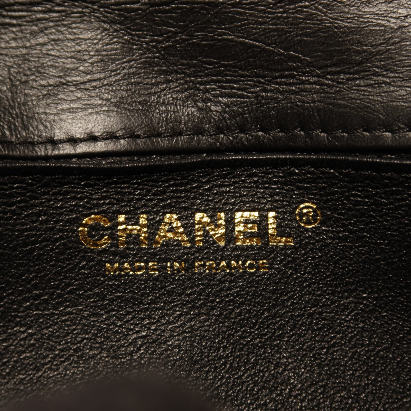 CHANEL 牛皮皮革Shoulder Bag金扣鏈帶肩背袋