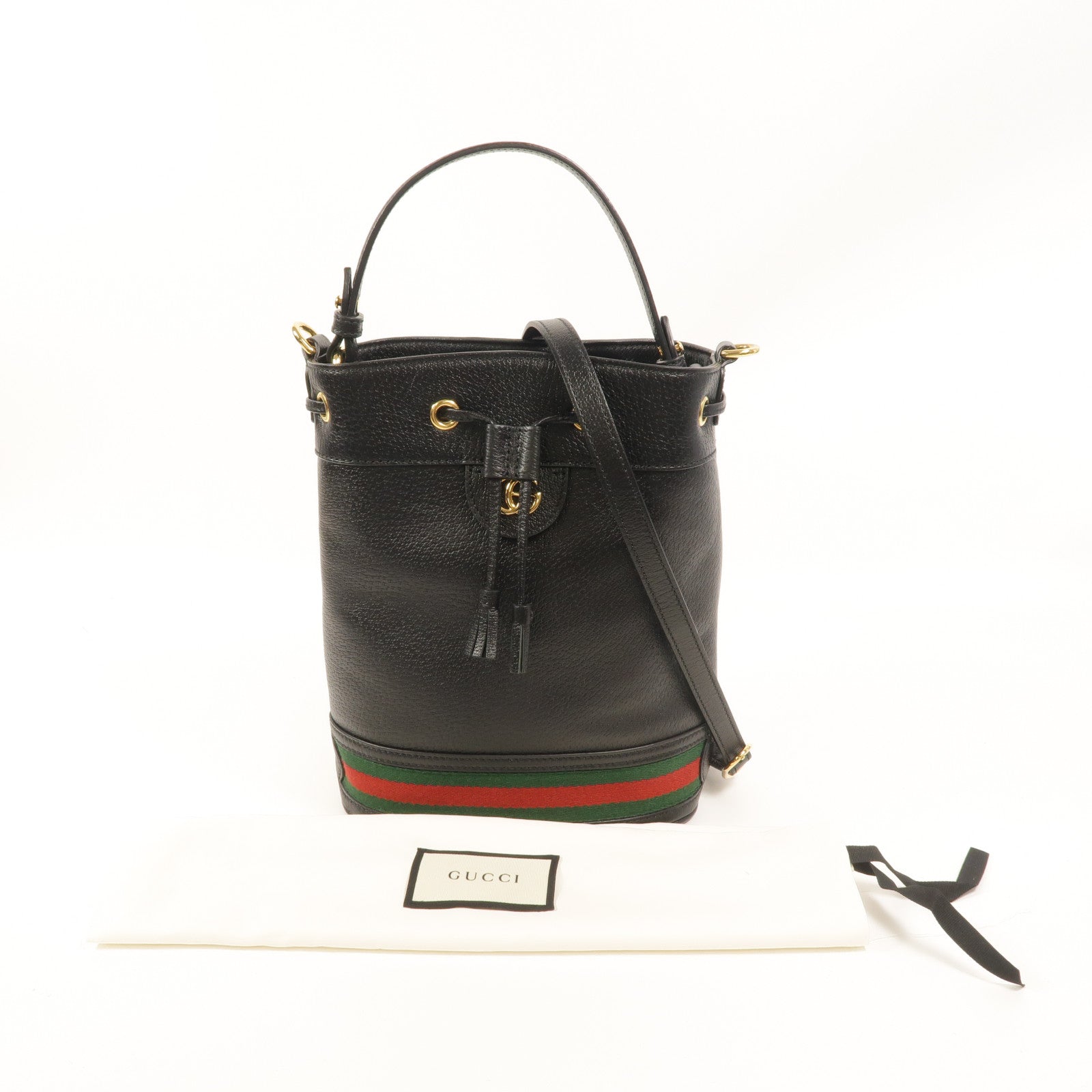 GUCCI 牛皮皮革Ophidia Bucket Bag手挽肩背兩用袋