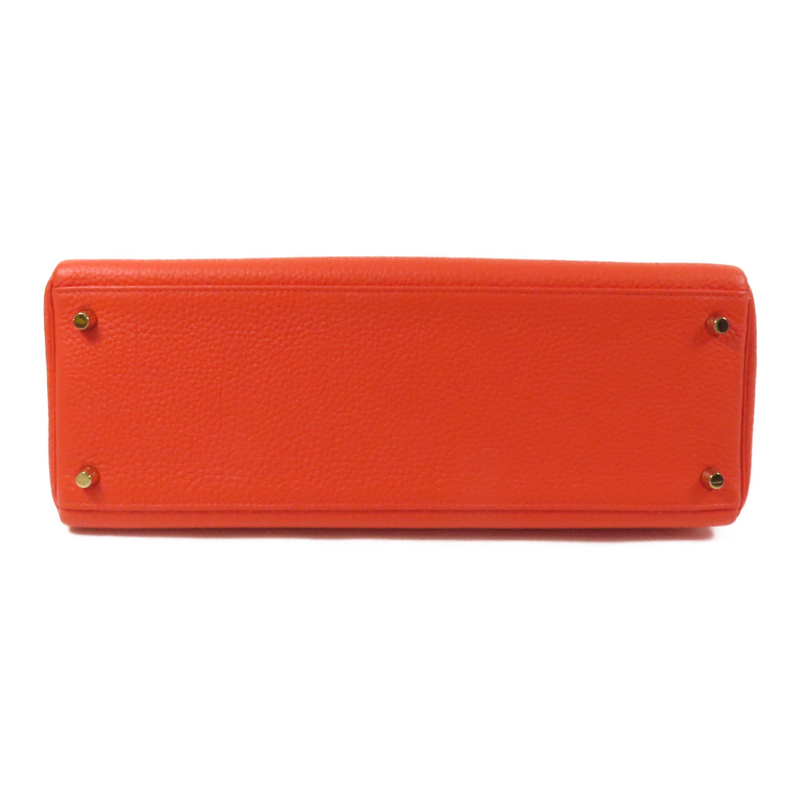 HERMES Togo皮革Kelly 35金扣手挽肩背兩用袋Capucine