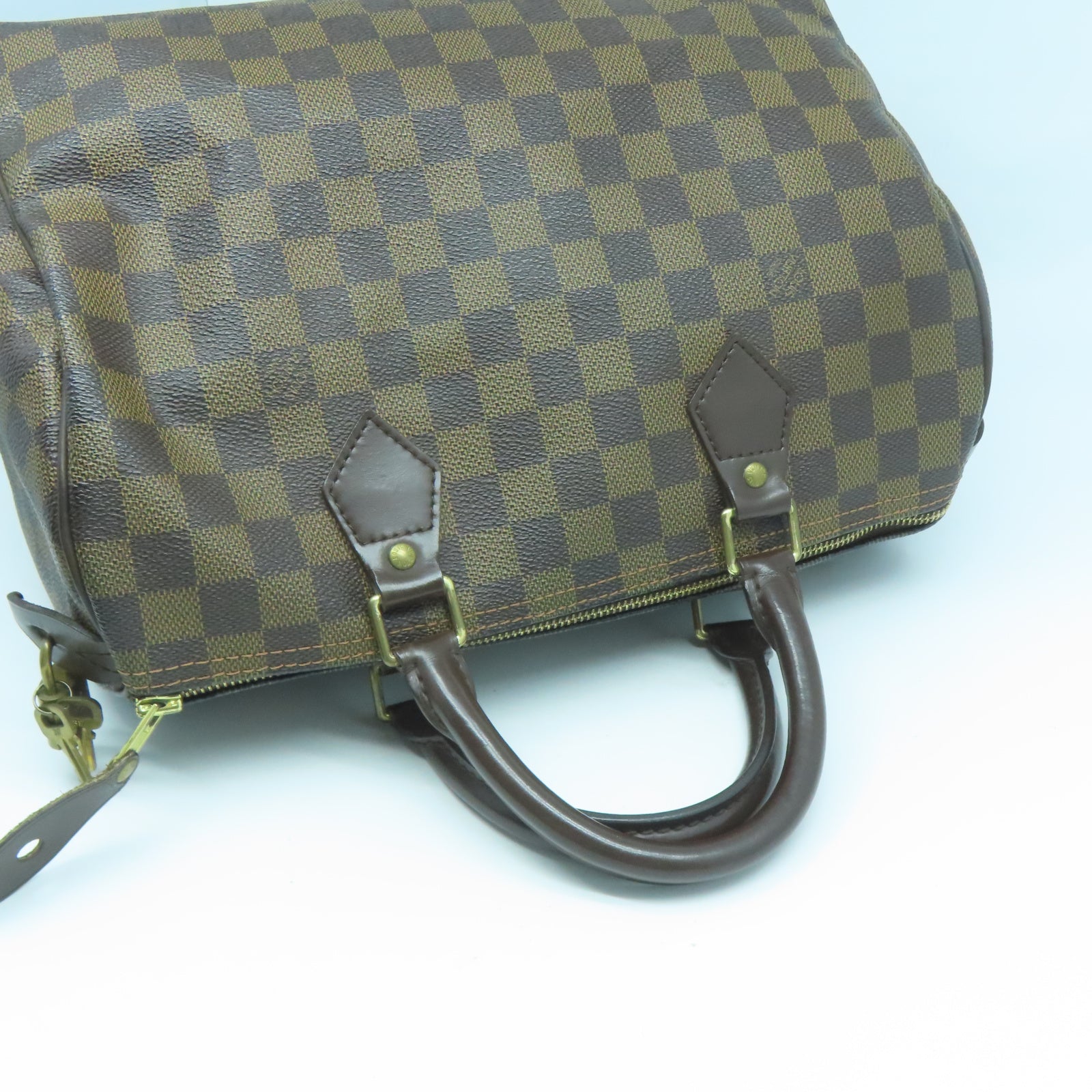 LOUIS VUITTON 【激減優惠】Damier Speedy 30金扣手挽袋啡色