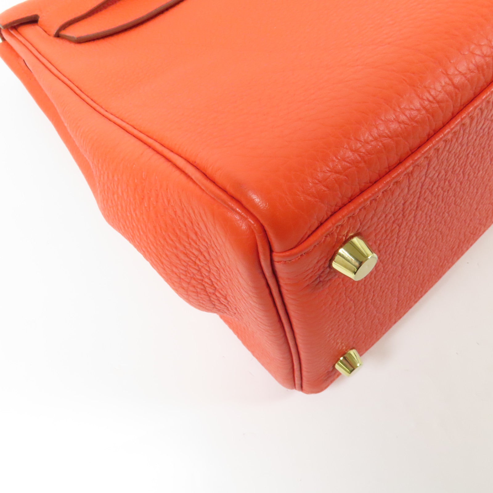 HERMES Togo皮革Kelly 35金扣手挽肩背兩用袋Capucine