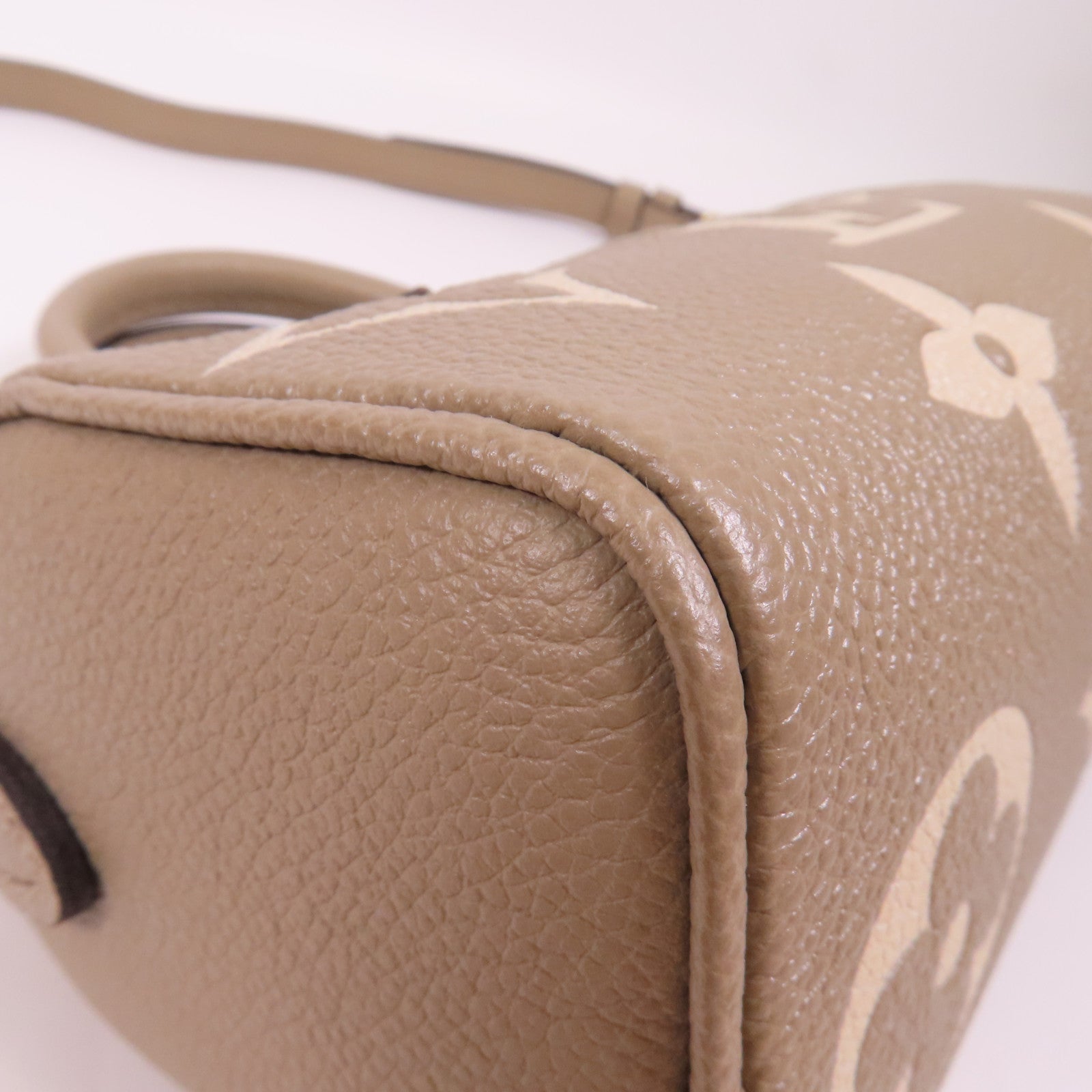 LOUIS VUITTON Monogram Empreinte Nano Speedy Bandouliere金扣手挽肩背兩用袋