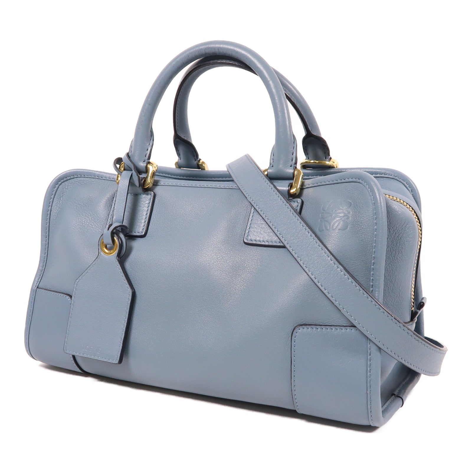 LOEWE 牛皮皮革Amazona Bag金扣手挽肩背兩用袋