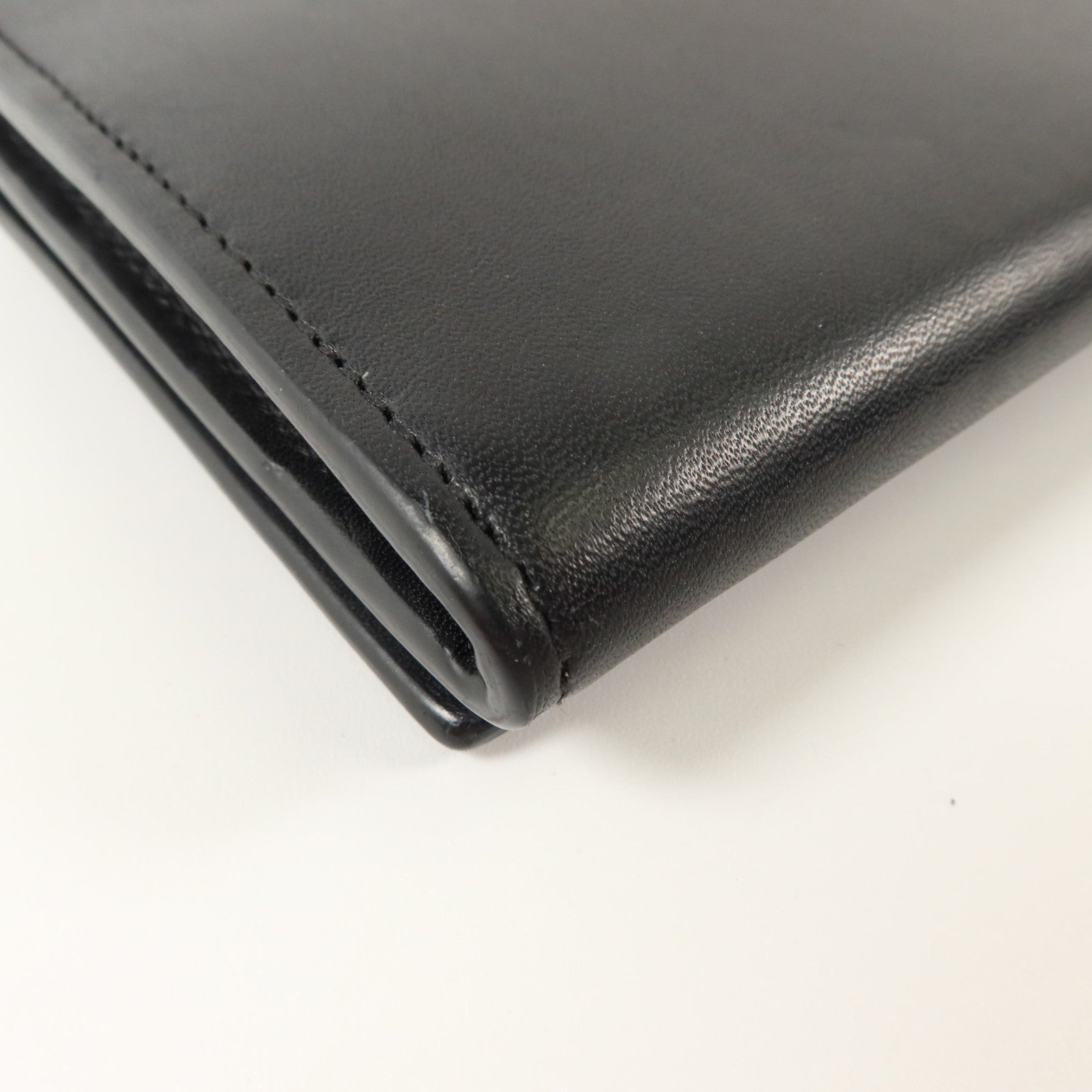 SAINT LAURENT 牛皮皮革Long Wallet銀扣長錢包