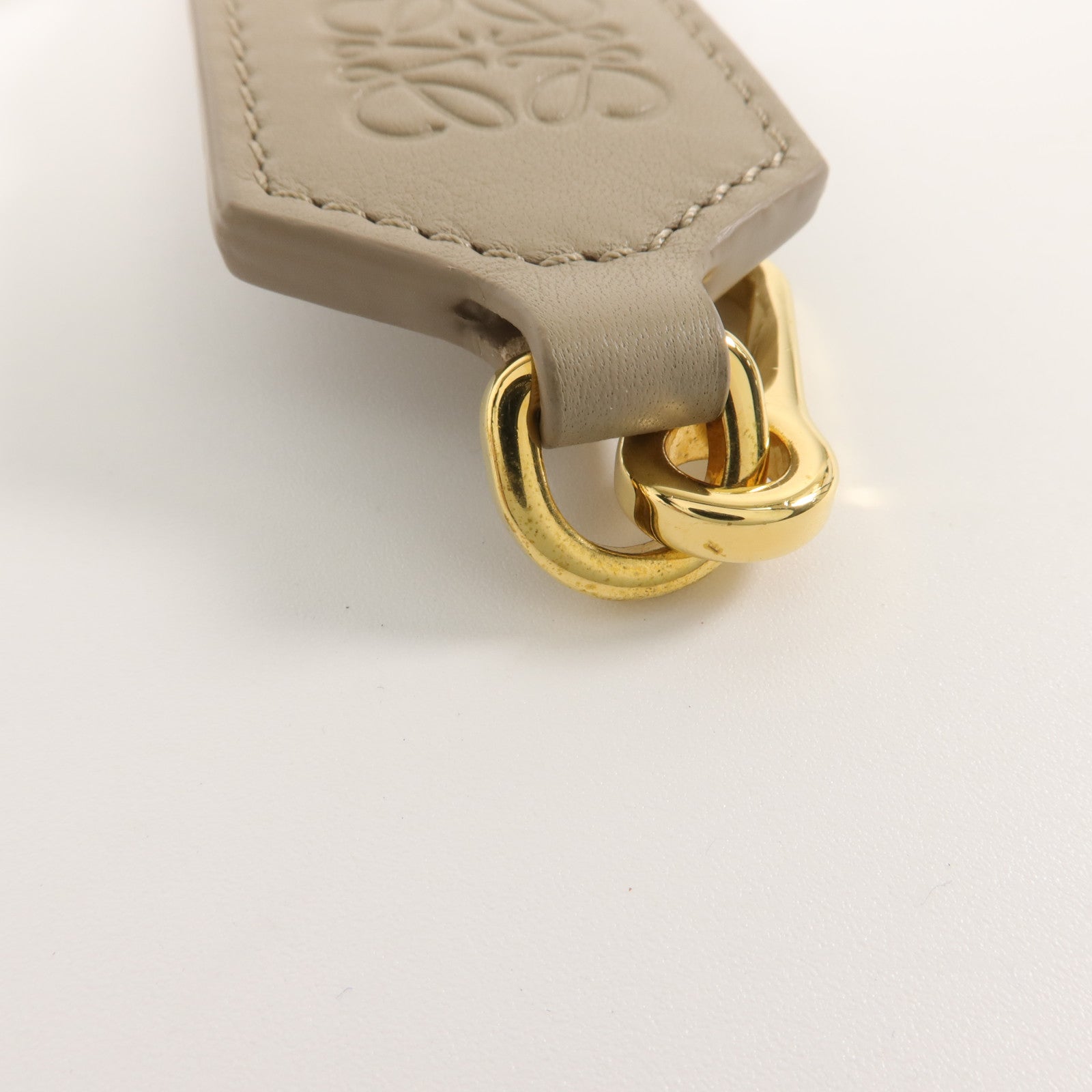 LOEWE 牛皮皮革/帆布Anagram Shoulder Strap肩帶