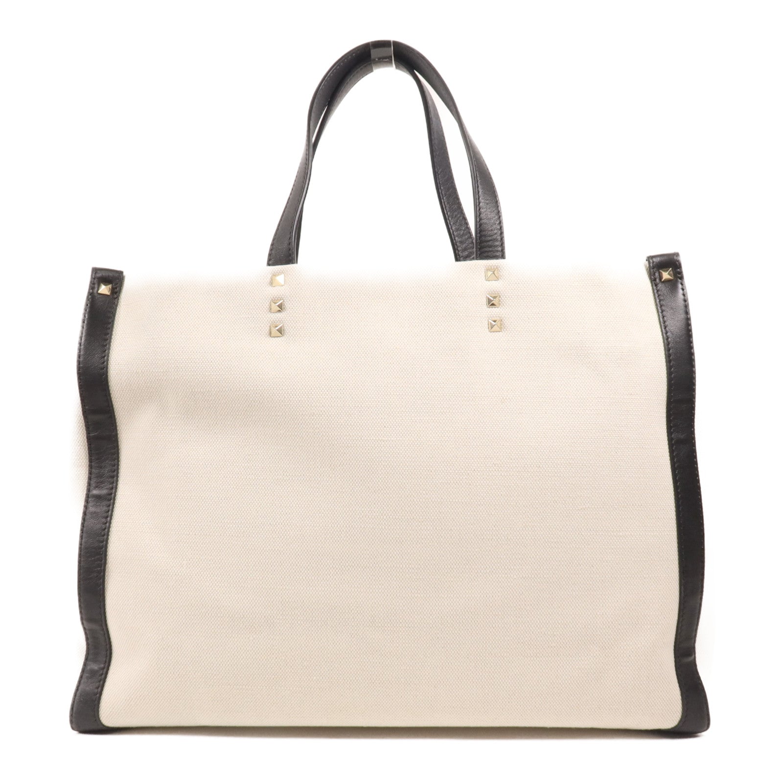 Valentino 帆布Tote Bag金扣手挽袋