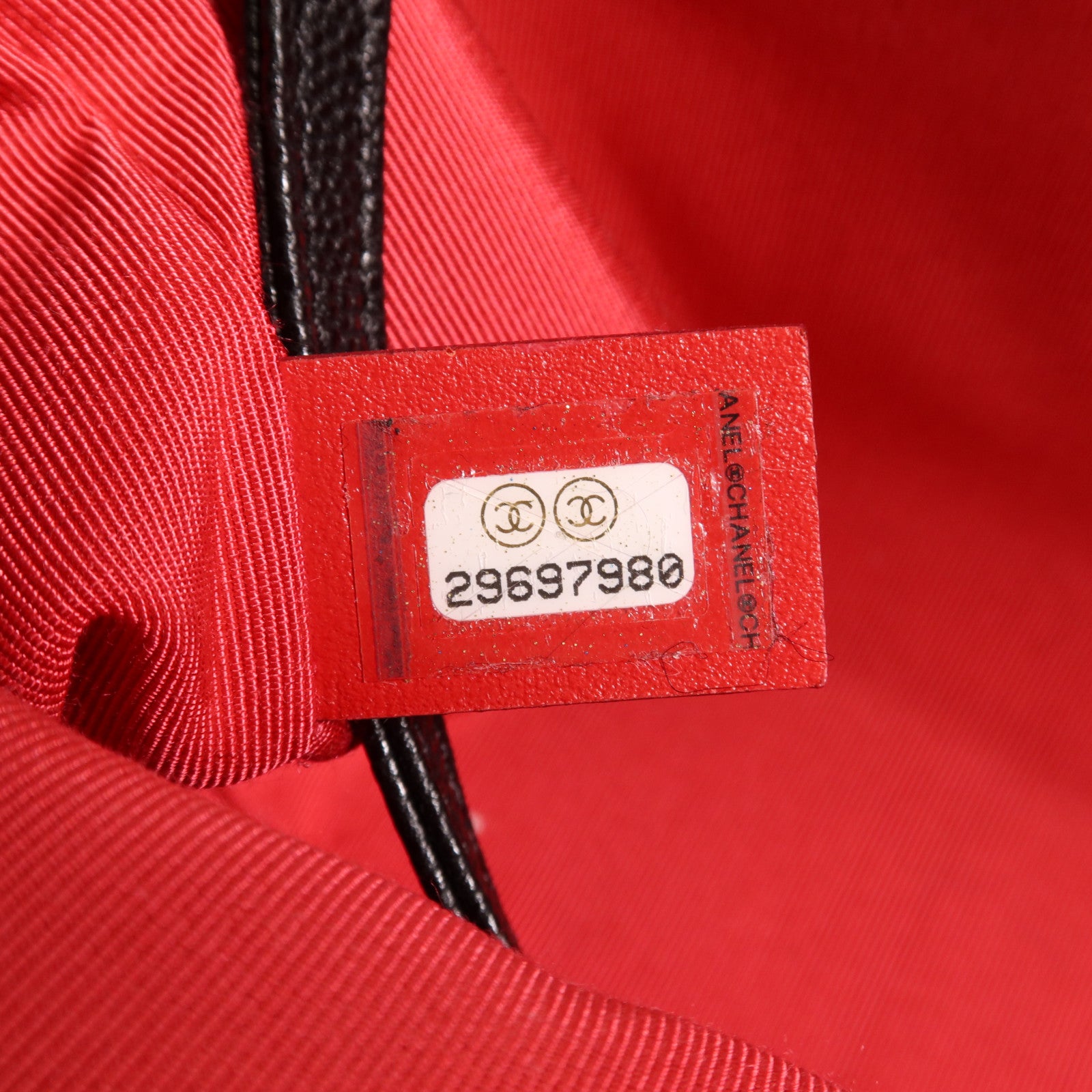 CHANEL 牛皮皮革Chain Shoulder金扣手挽肩背兩用袋