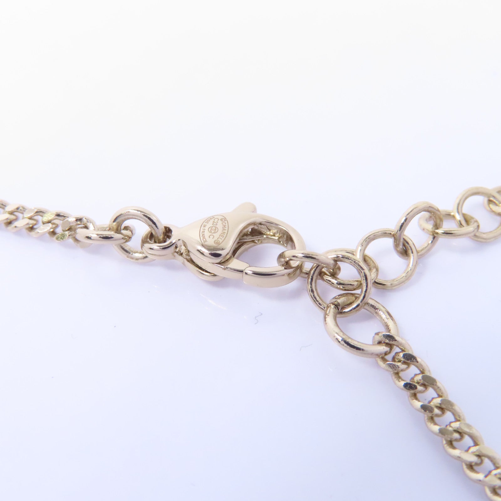 CHANEL PVC/金屬Necklace項鍊透明/金色