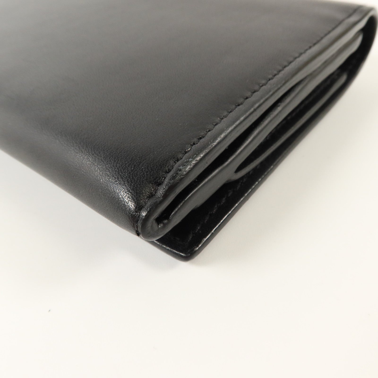 SAINT LAURENT 牛皮皮革Long Wallet銀扣長錢包