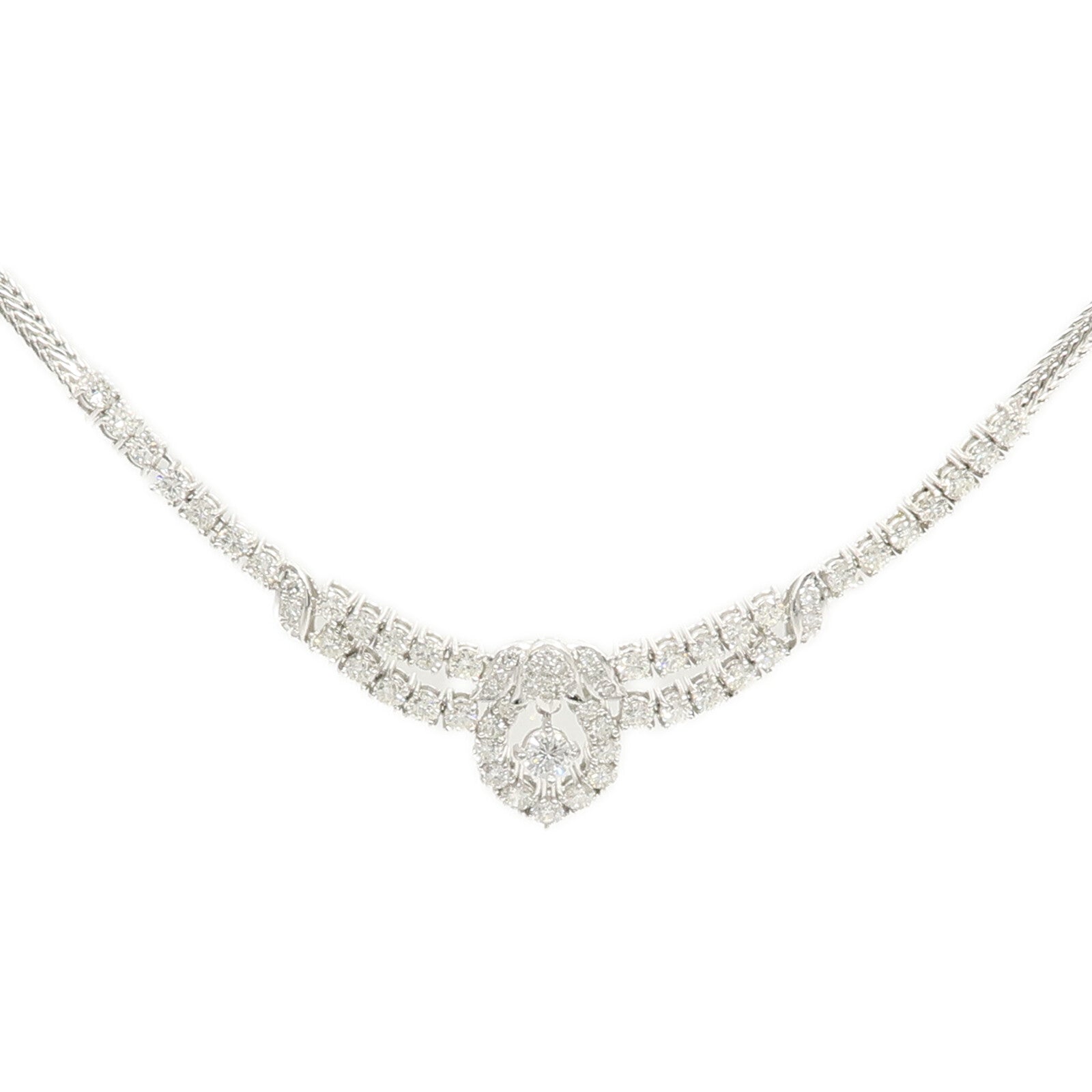 JEWELRY 18K白金Diamond Necklace鑽石項鍊