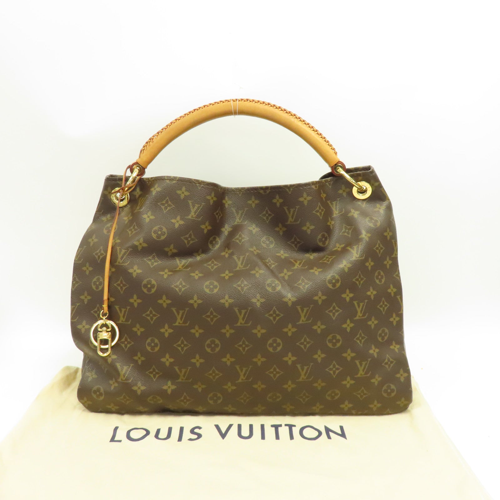LOUIS VUITTON Monogram Artsy GM金扣肩背袋啡色