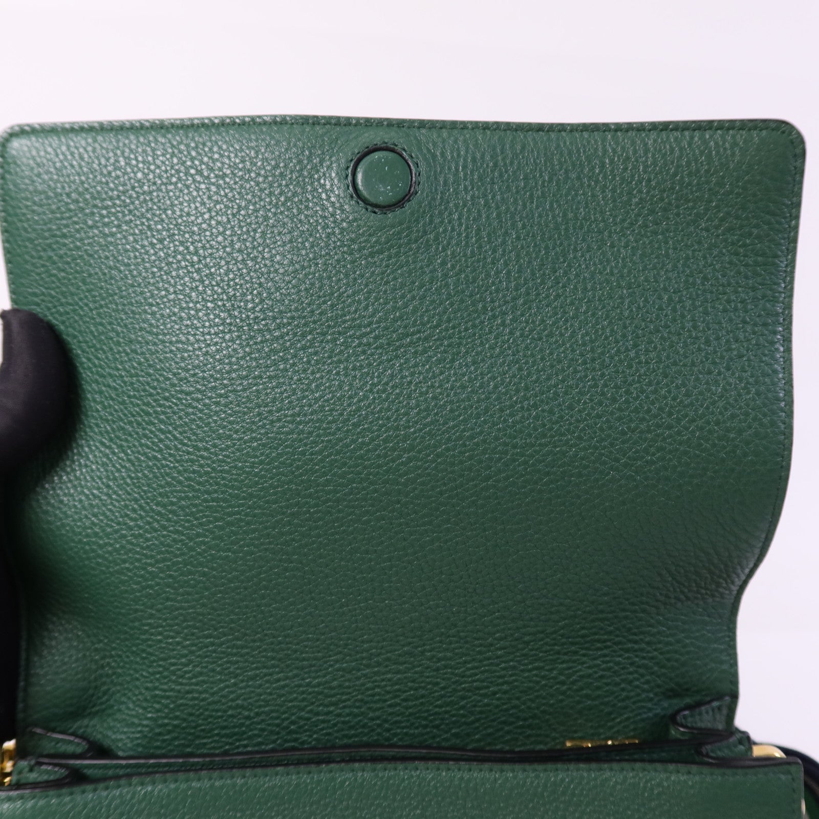 PRADA 皮革Shoulder Bag金扣肩背袋