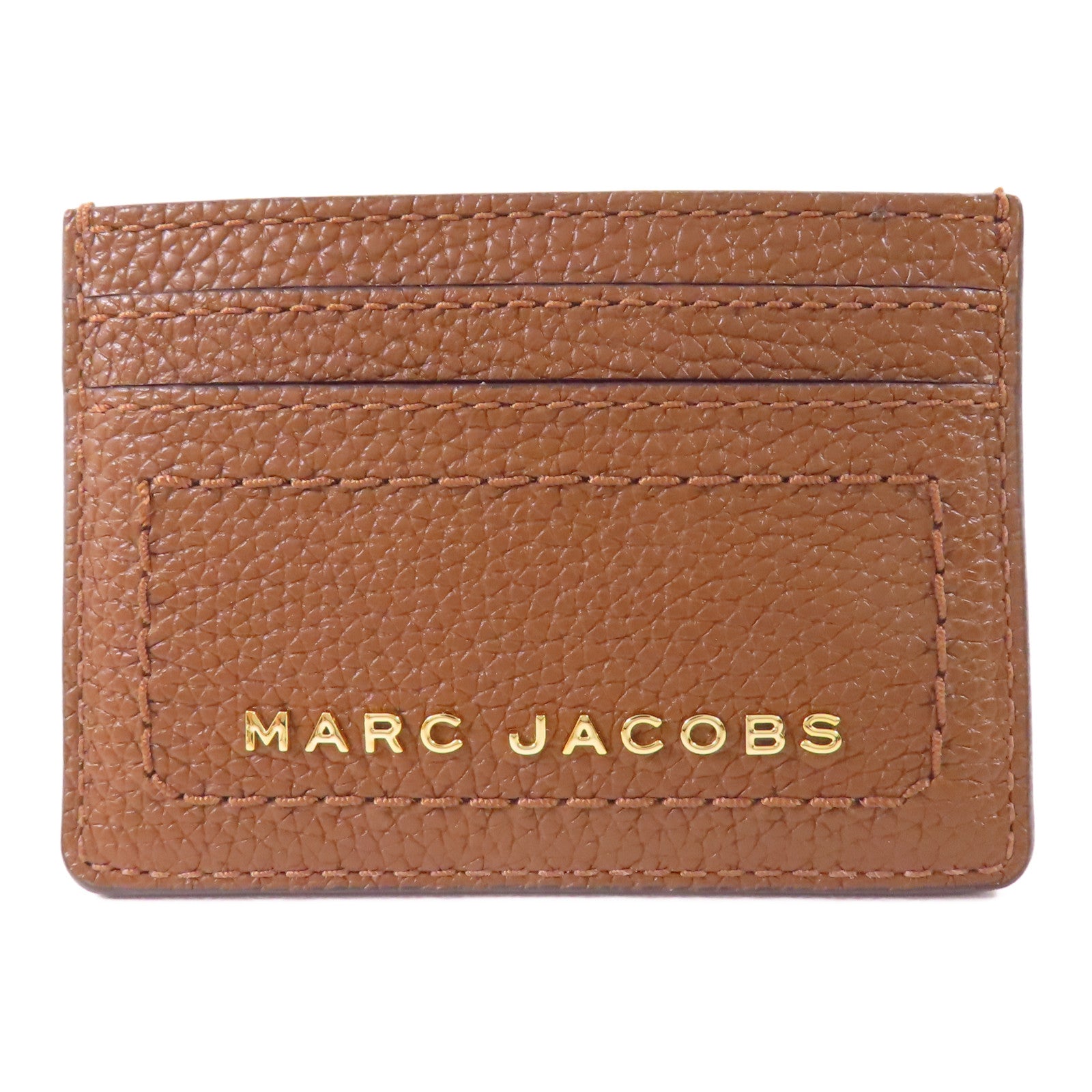 MARC JACOBS 牛皮皮革Card Holder金扣卡片套