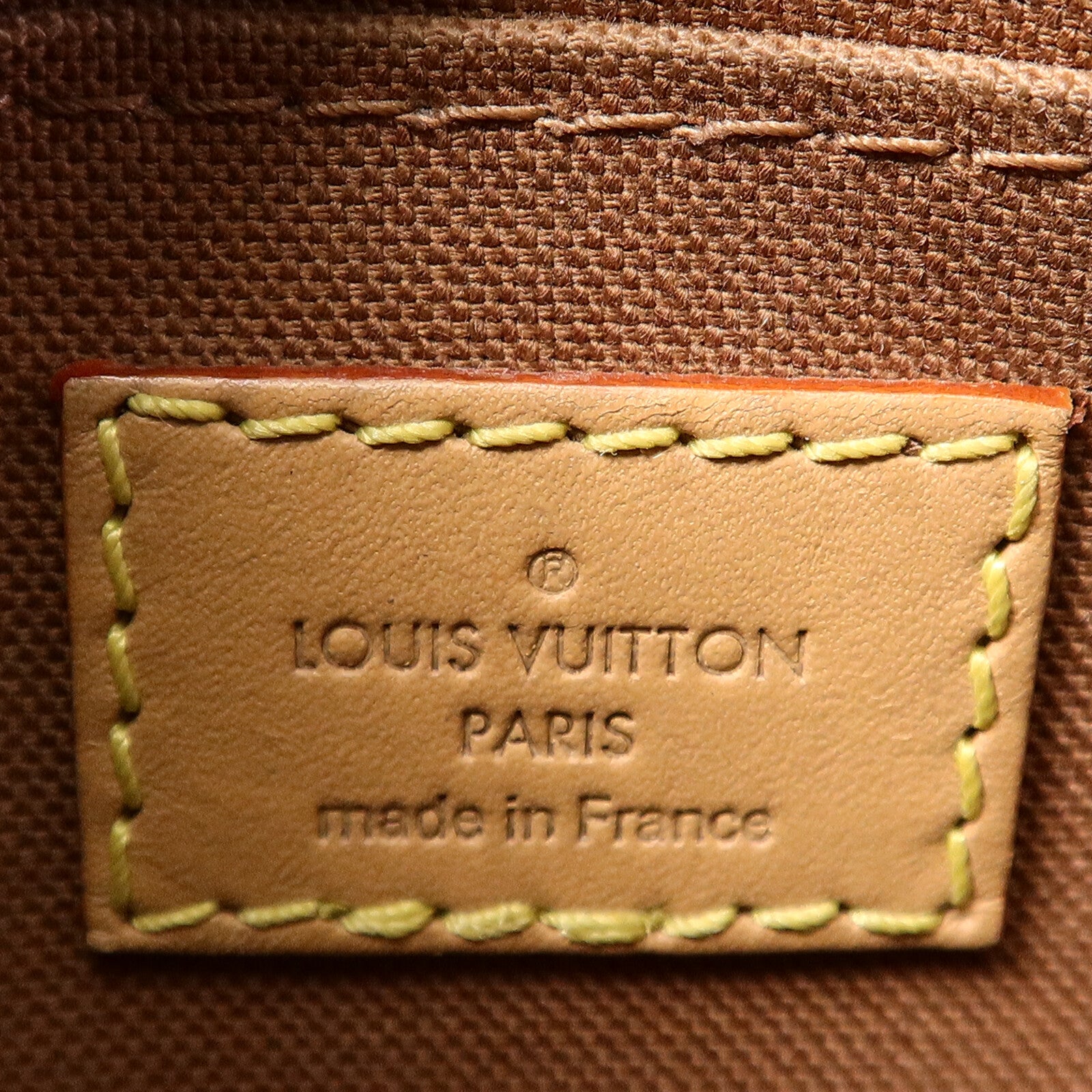 LOUIS VUITTON Monogram Petit Sac Plat手挽肩背兩用袋