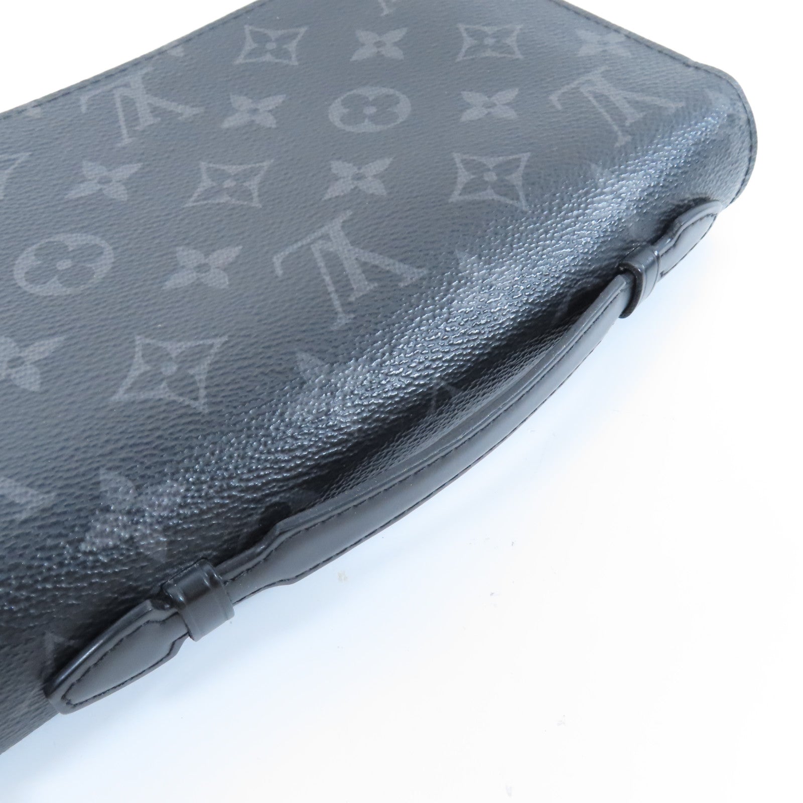 LOUIS VUITTON 【激減優惠】Monogram Eclipse Zippy XL Wallet銀扣手拿包/錢包黑色