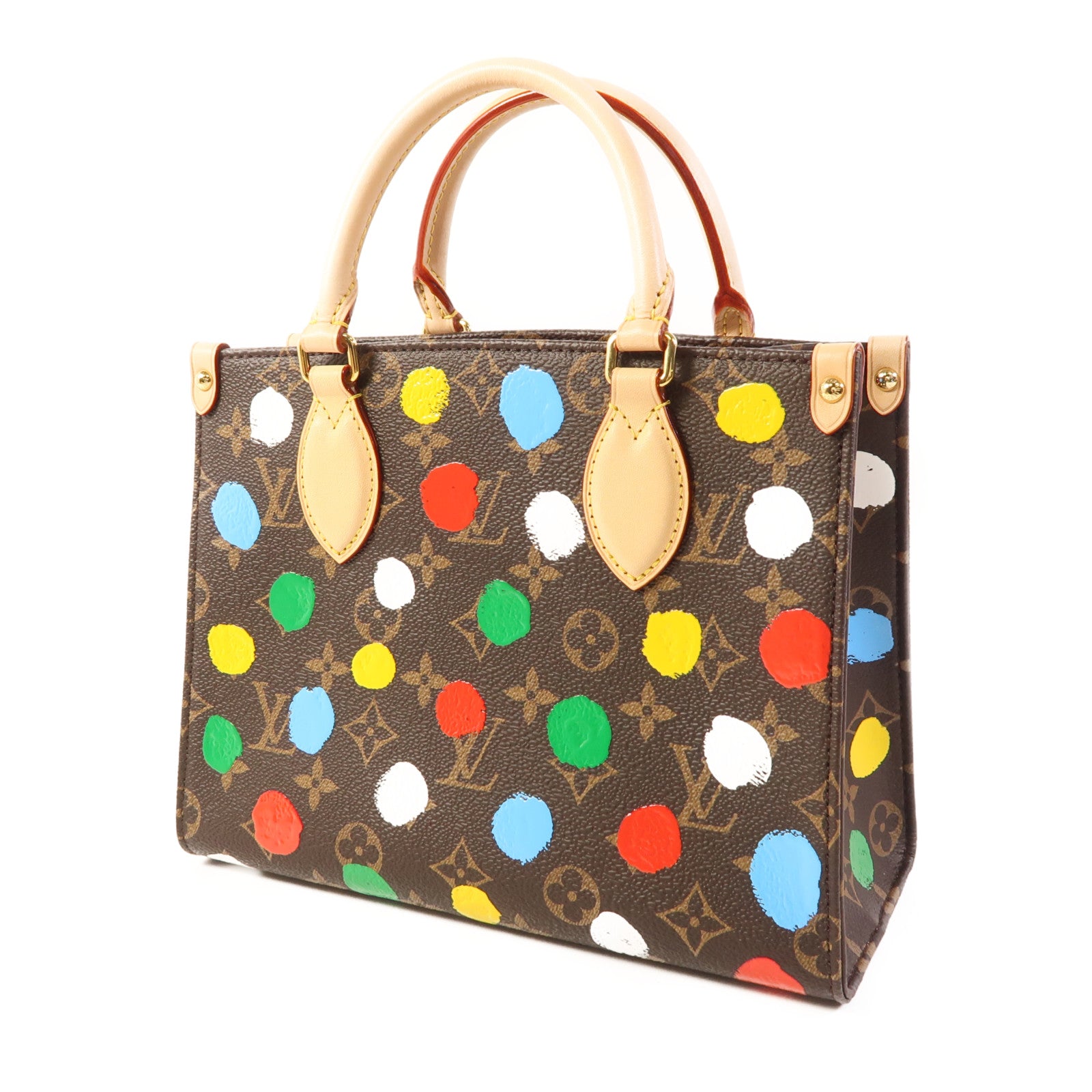 LOUIS VUITTON Monogram LV x YK On The Go金扣手挽肩背兩用袋