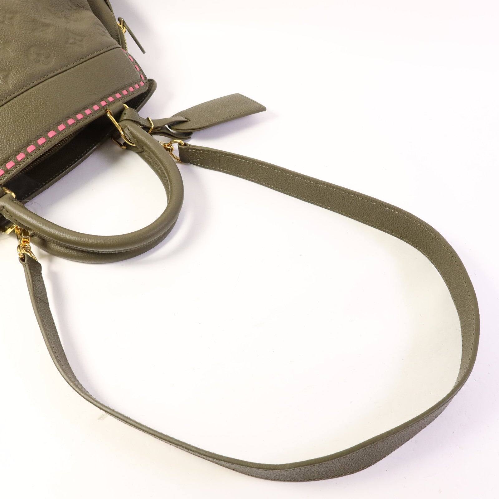 LOUIS VUITTON Monogram Empreinte Vosges MM金扣手挽肩背兩用袋