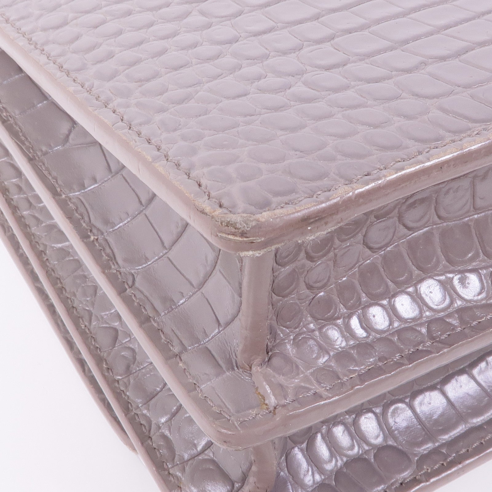 YVES SAINT LAURENT 牛皮皮革Sunset Medium銀扣鏈帶肩背袋