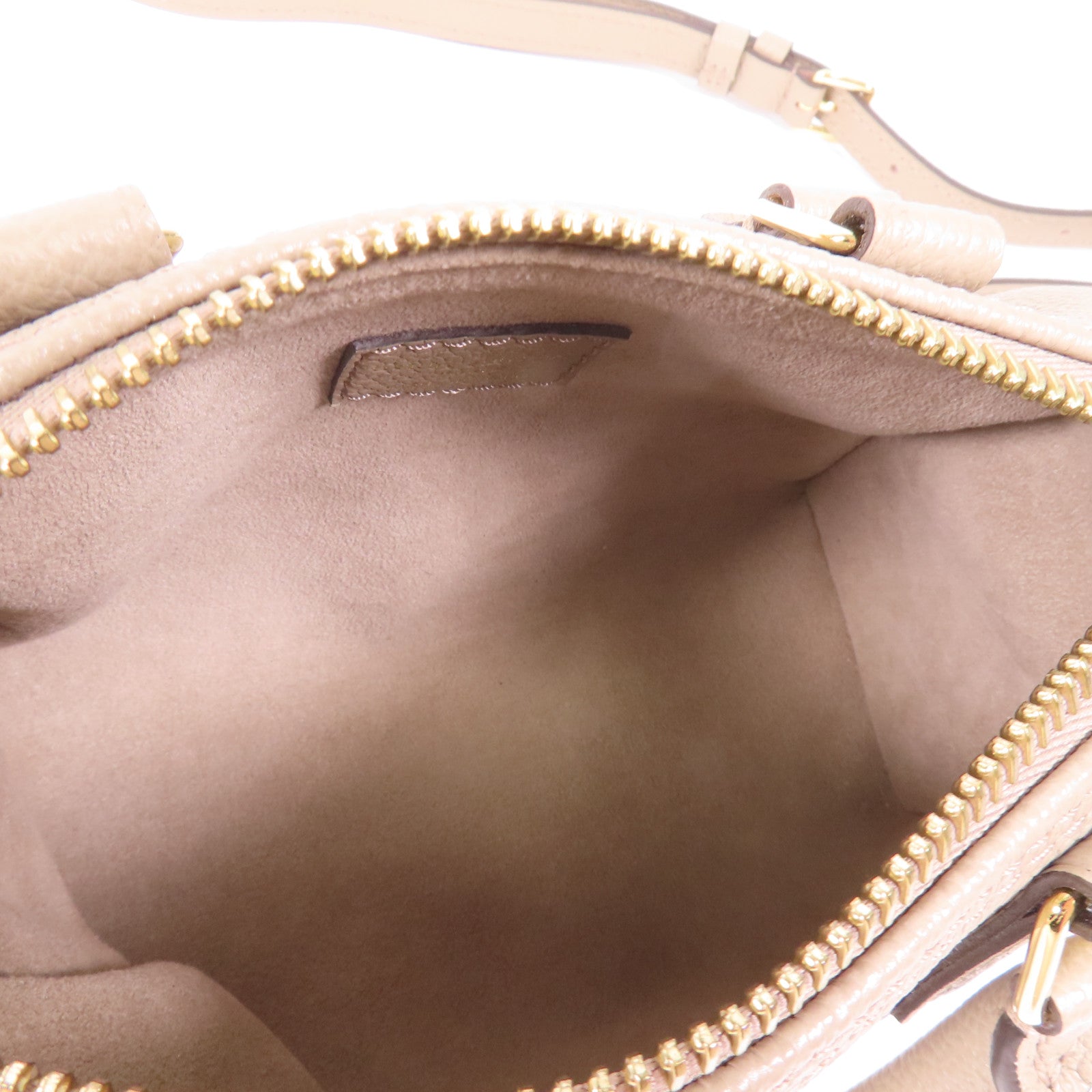 LOUIS VUITTON Monogram Empreinte Nano Speedy Bandouliere金扣手挽肩背兩用袋