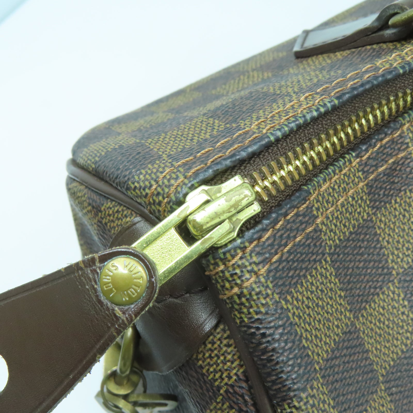 LOUIS VUITTON 【激減優惠】Damier Speedy 30金扣手挽袋啡色