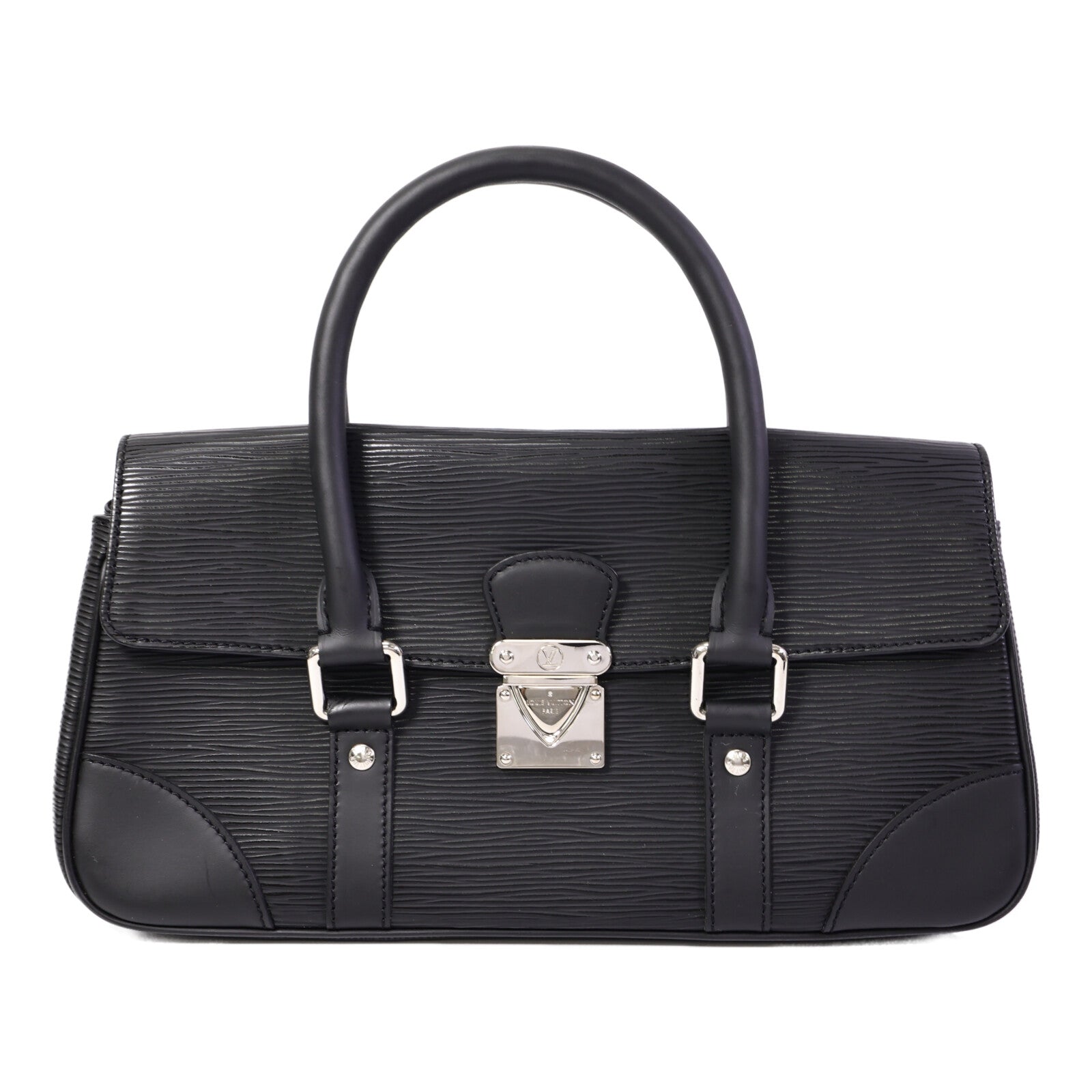 LOUIS VUITTON Epi Segur PM銀扣手挽袋