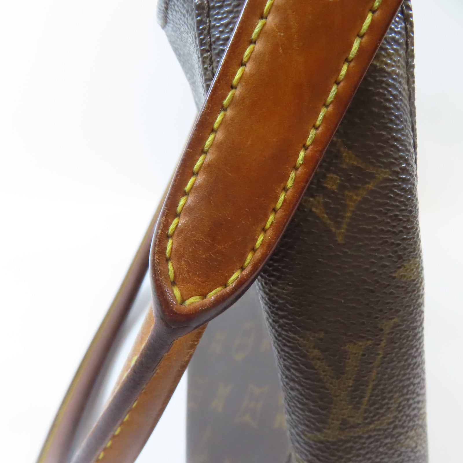 LOUIS VUITTON Monogram Looping MM金扣肩背袋啡色