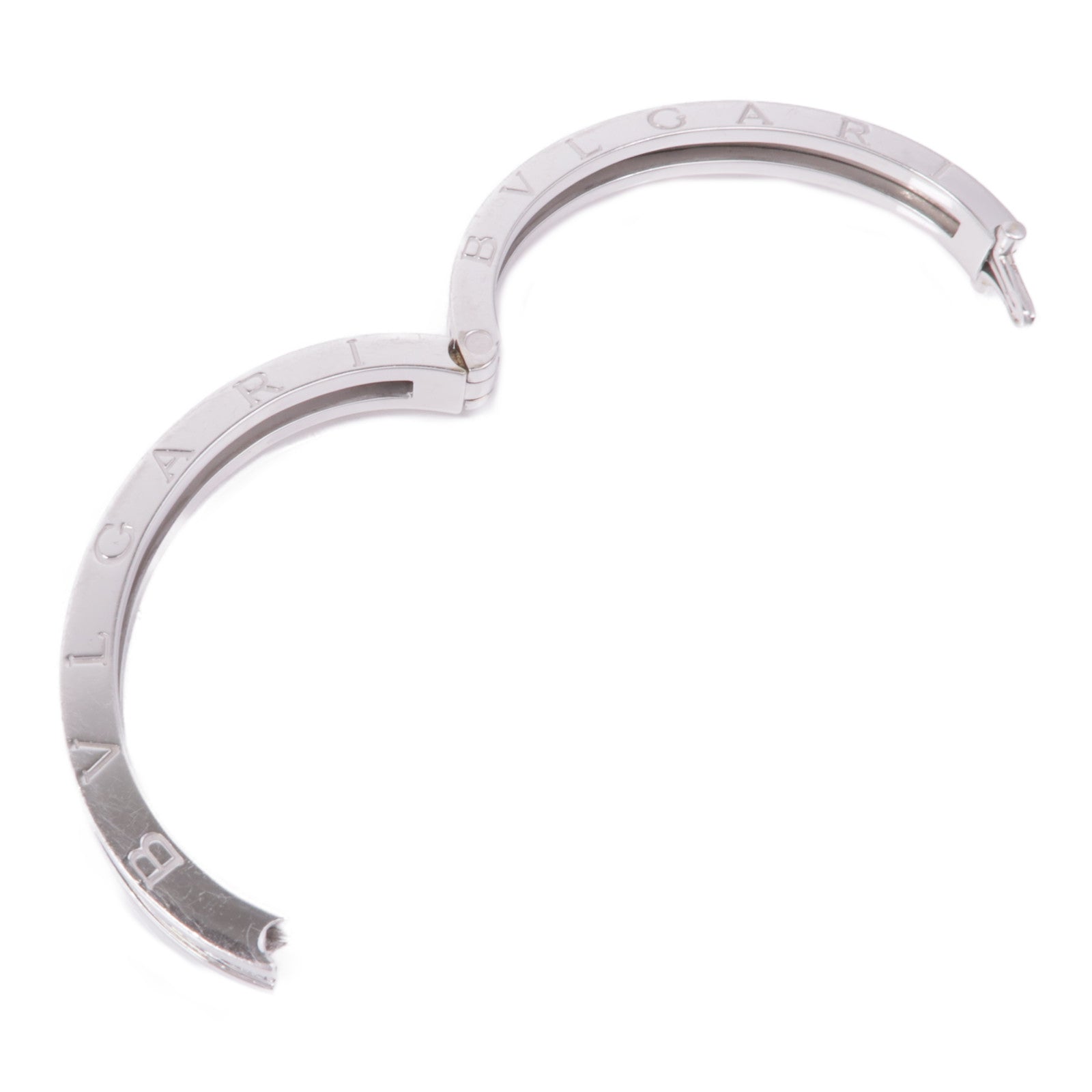 BVLGARI 18K白金B-zero1 Bracelet鑽石手鐲