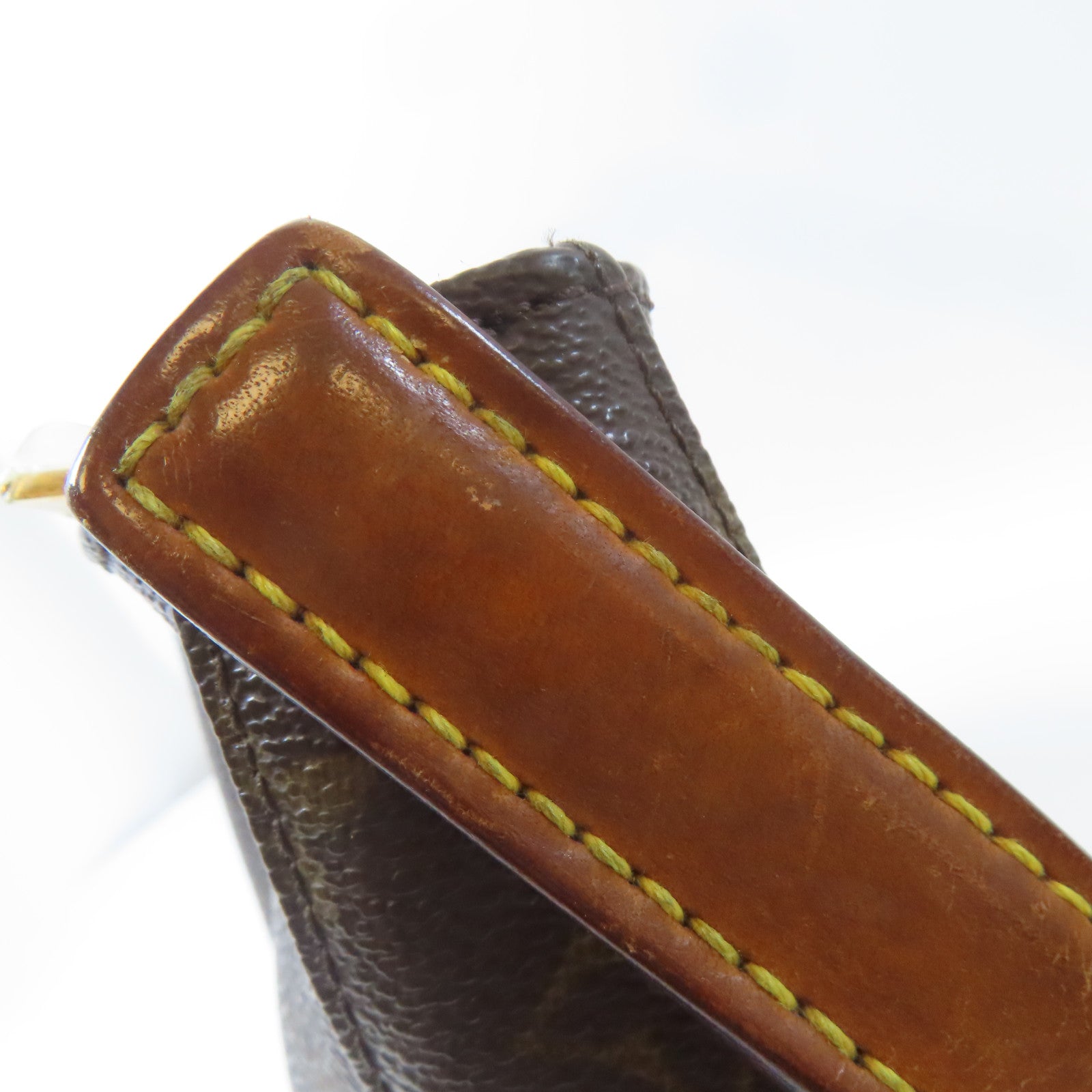 LOUIS VUITTON Monogram Looping MM金扣肩背袋啡色