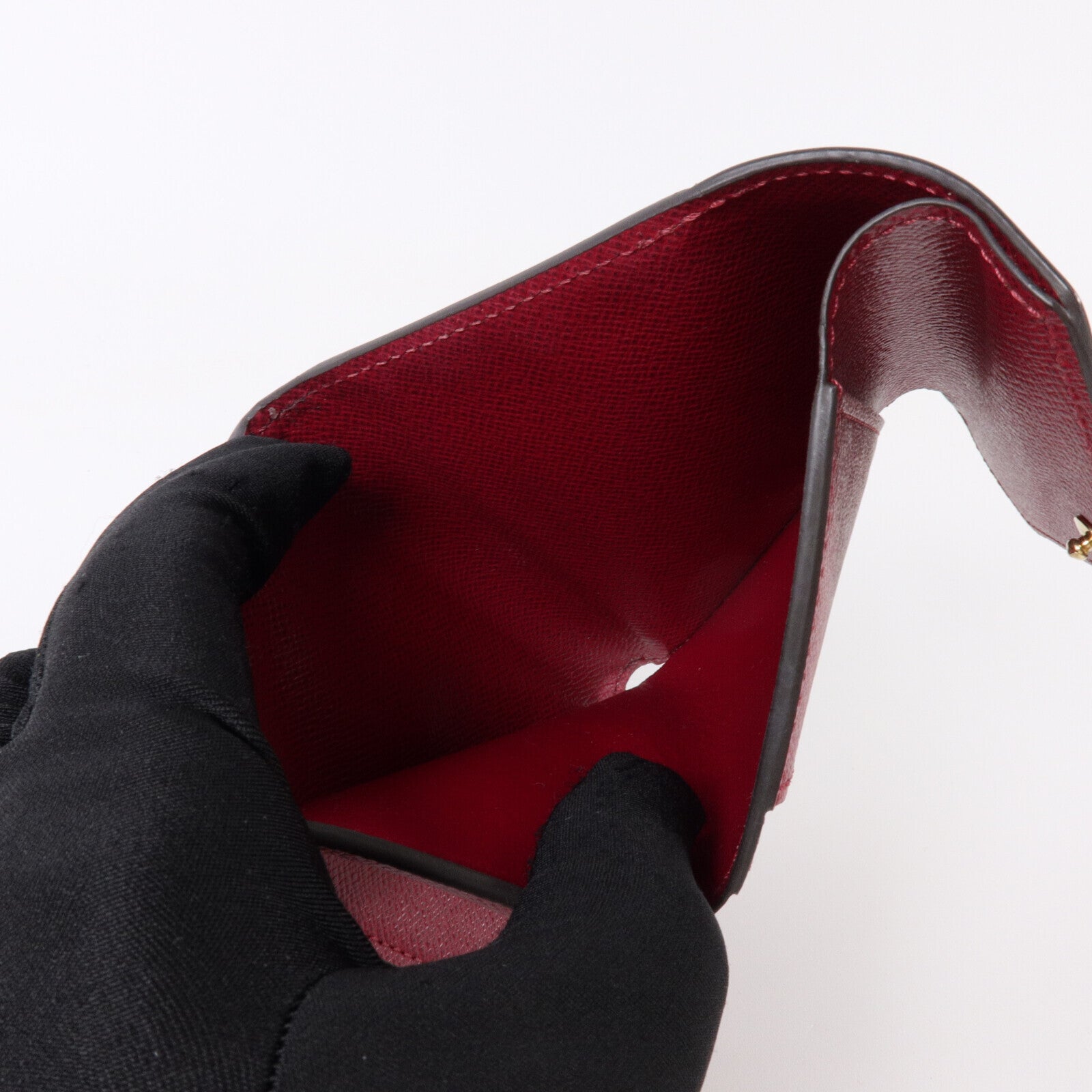 LOUIS VUITTON Monogram Fuchsia Zoe Wallet金扣錢包