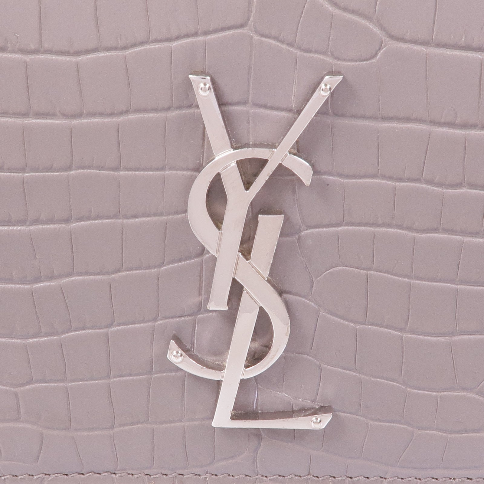 YVES SAINT LAURENT 【激減優惠】牛皮皮革Sunset Medium銀扣鏈帶肩背袋