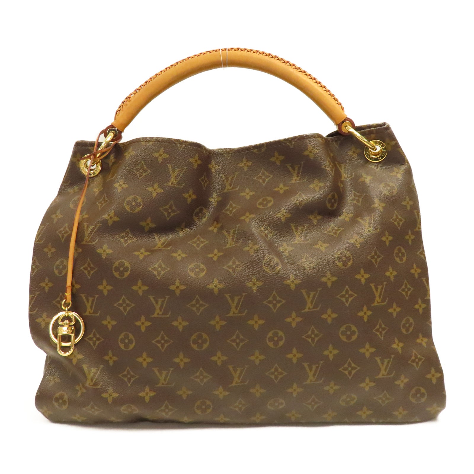LOUIS VUITTON Monogram Artsy GM金扣肩背袋啡色