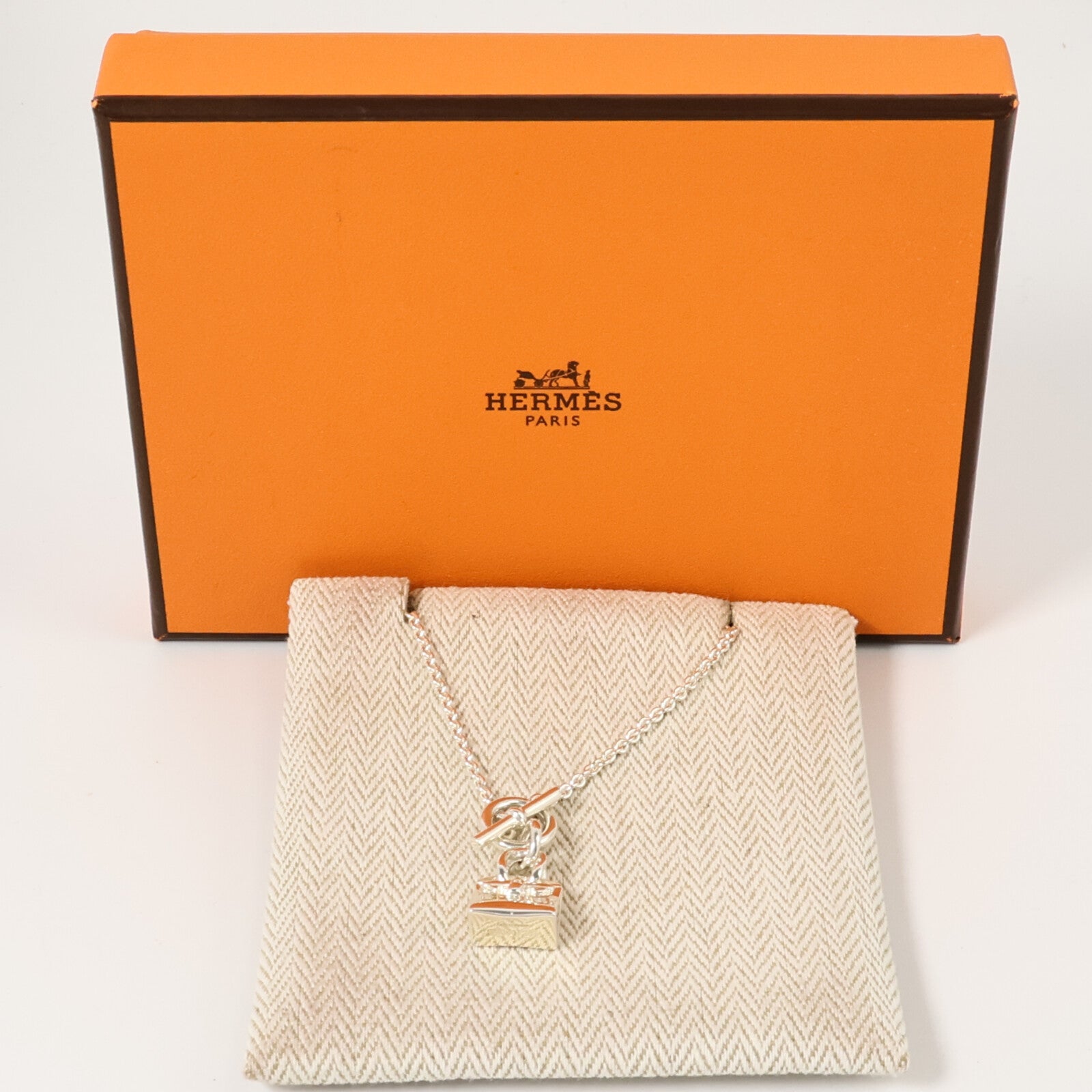 HERMES 925純銀Amulettes Birkin Necklace項鏈
