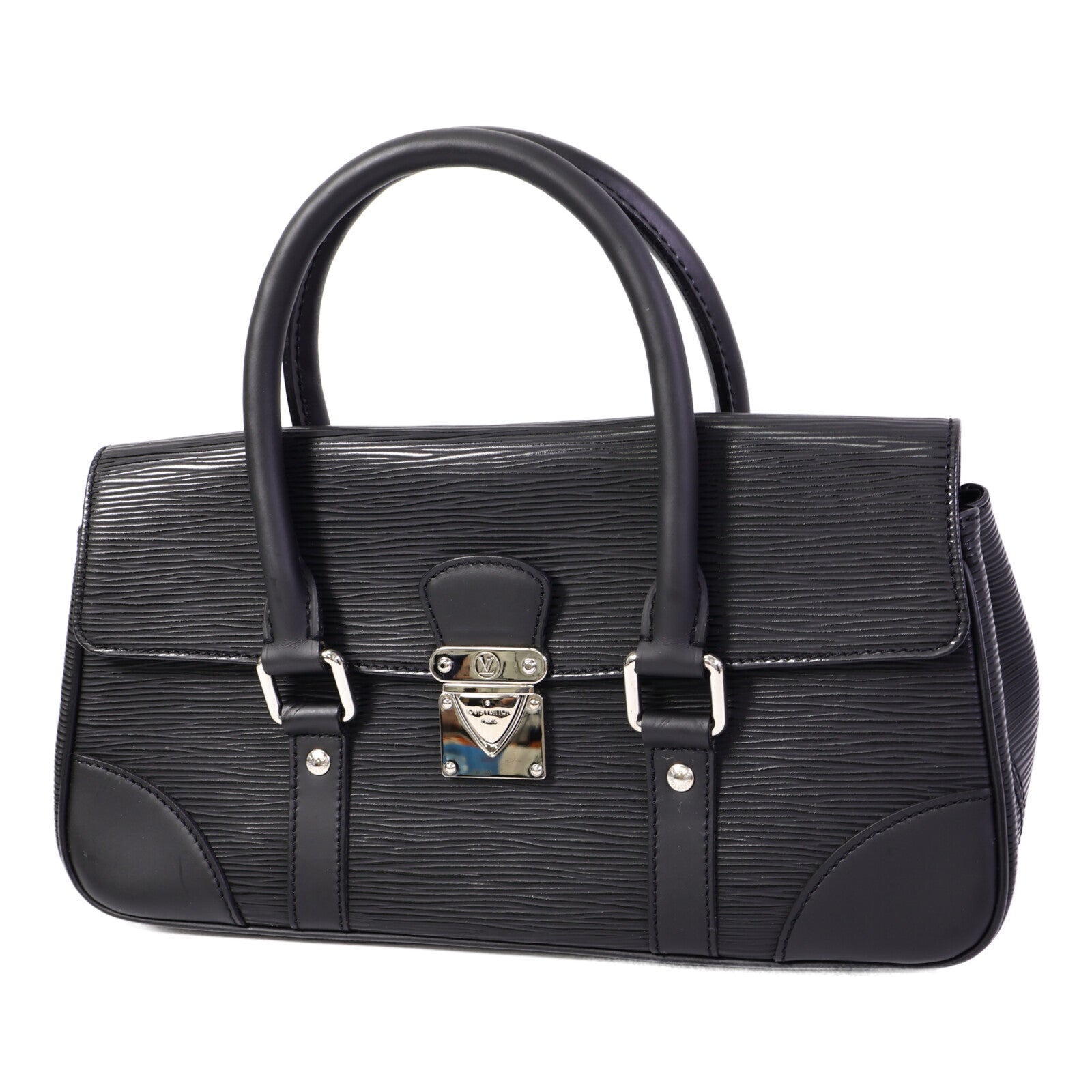 LOUIS VUITTON Epi Segur PM銀扣手挽袋