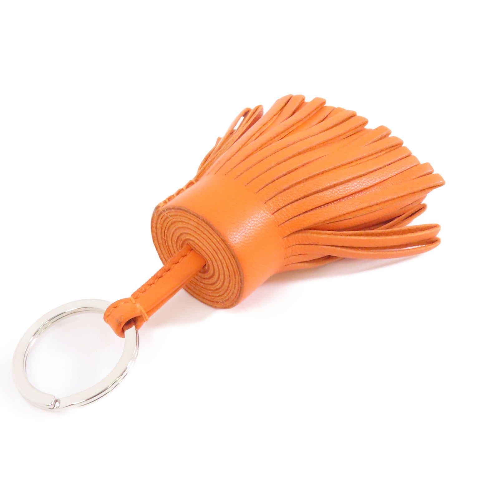 HERMES Swift皮革Carmen Charm掛飾Orange/橙色