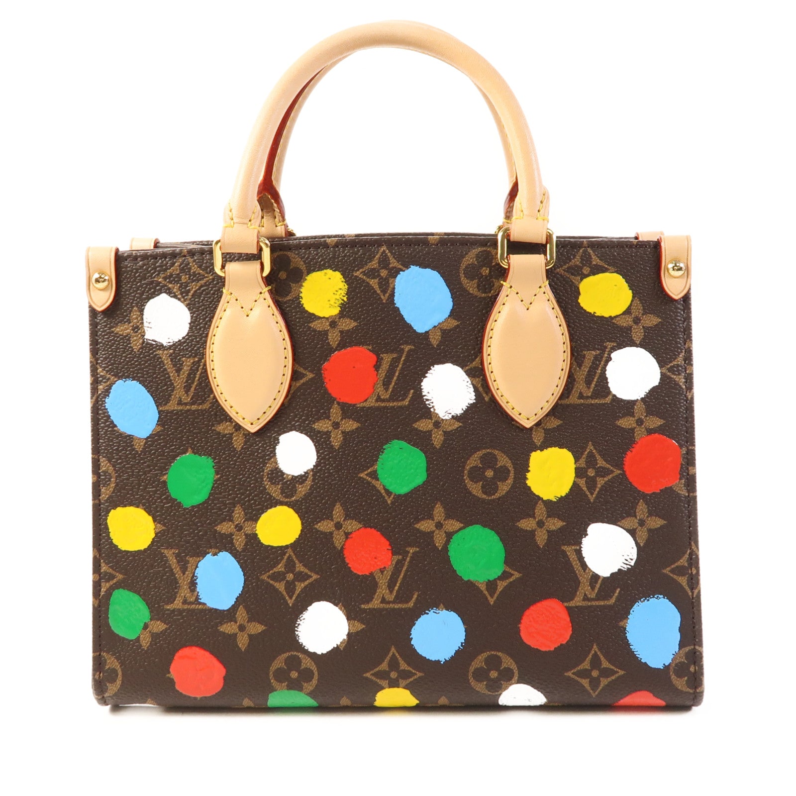 LOUIS VUITTON Monogram LV x YK On The Go金扣手挽肩背兩用袋