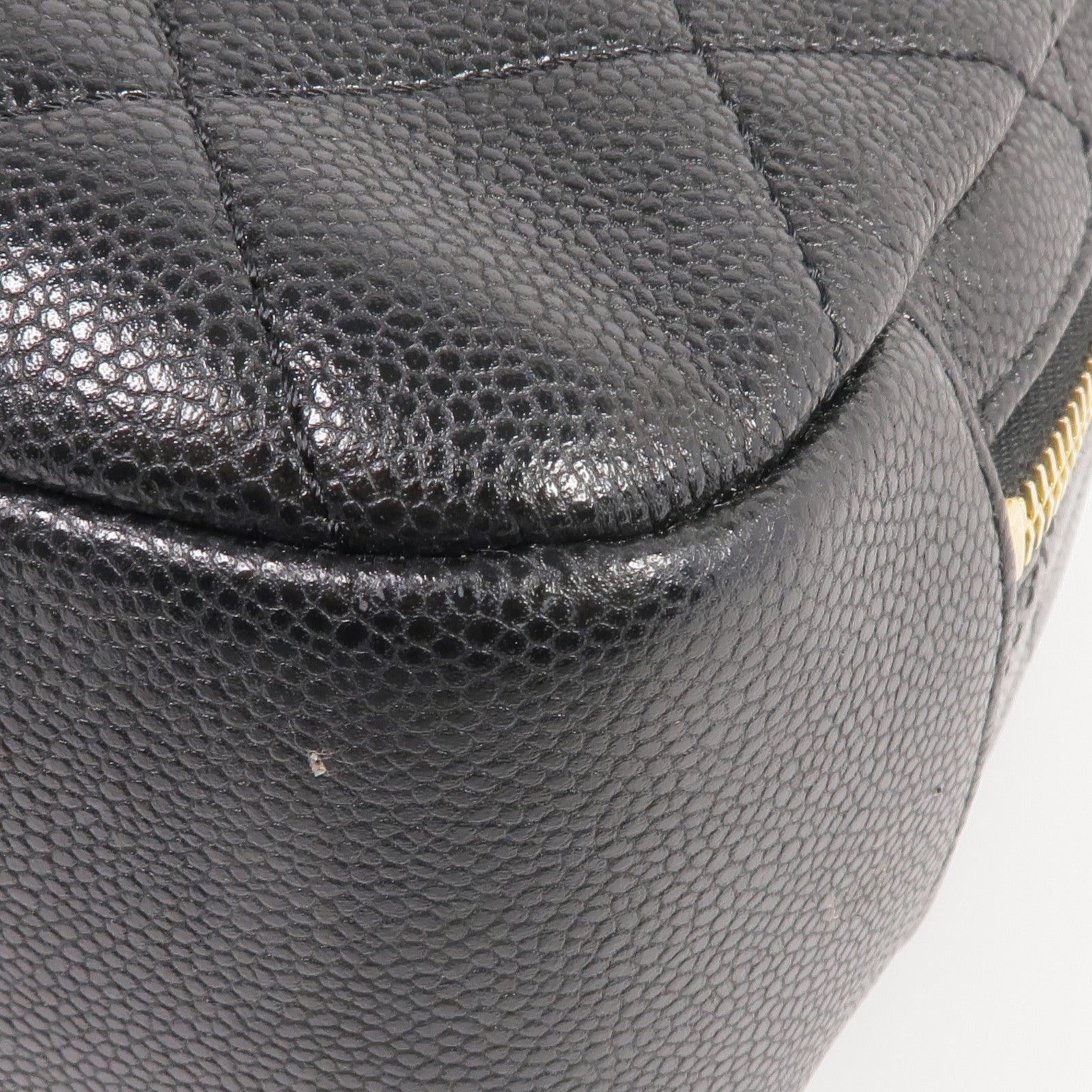 CHANEL 牛皮皮革2 Way Shoulder金扣手挽肩背兩用袋