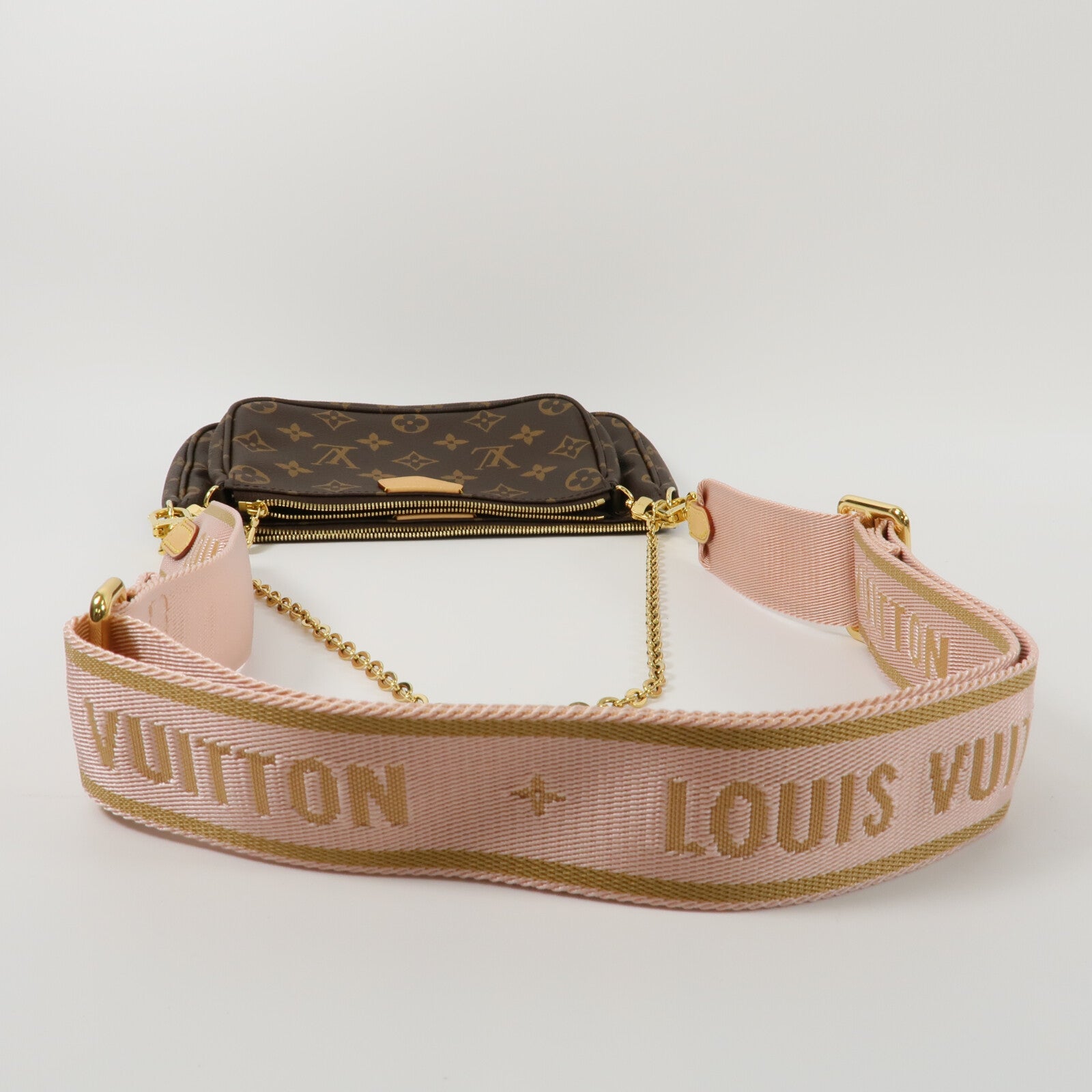 LOUIS VUITTON Monogram Multi Pochette Accessoires鏈帶手挽肩背兩用袋