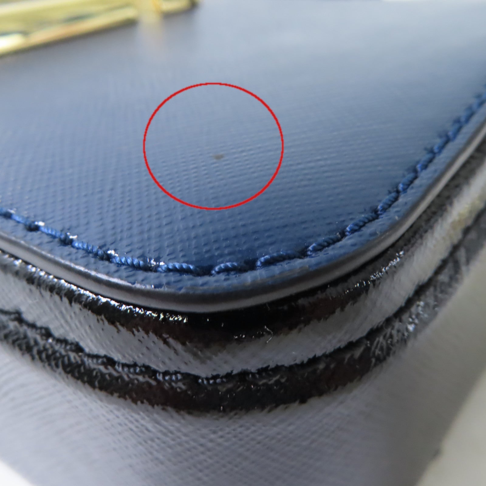 MARC JACOBS 塗層皮革Camera Shoulder Bag金扣肩背袋寶藍色