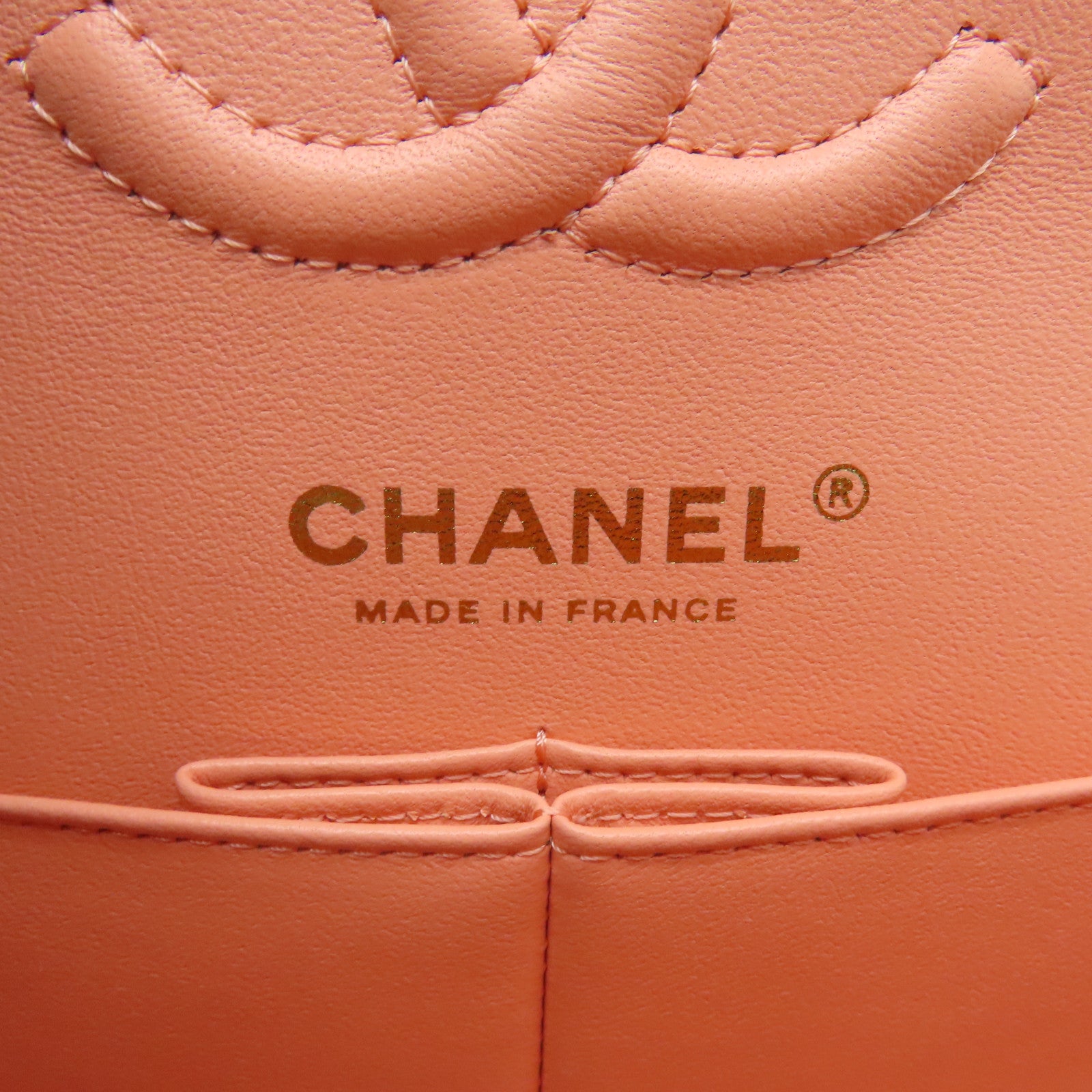 CHANEL 【激減優惠】菱格羊皮皮革Classic Bag金扣鏈帶肩背袋粉紅色