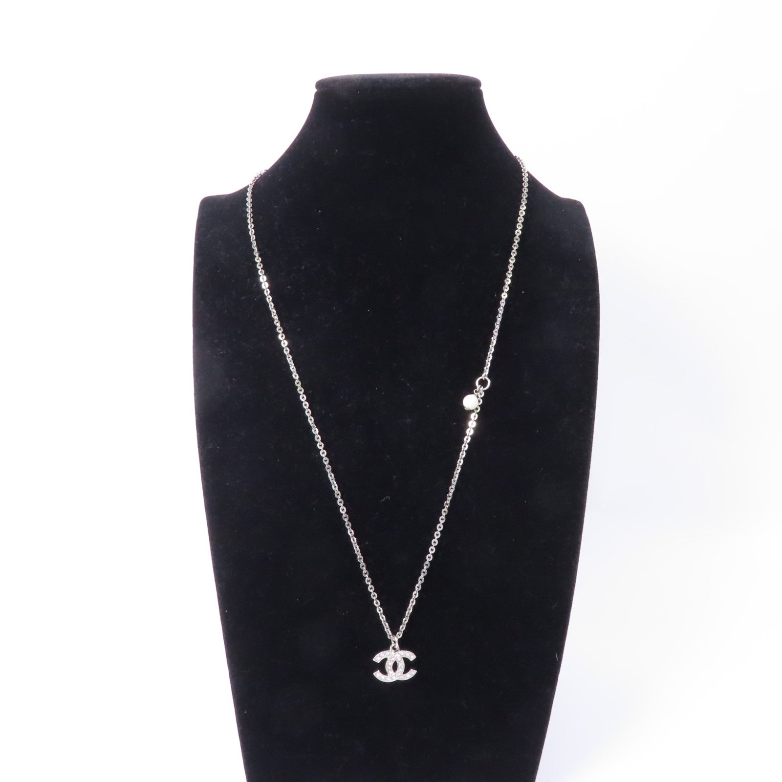 CHANEL PVC/金屬Necklace項鍊透明/銀色