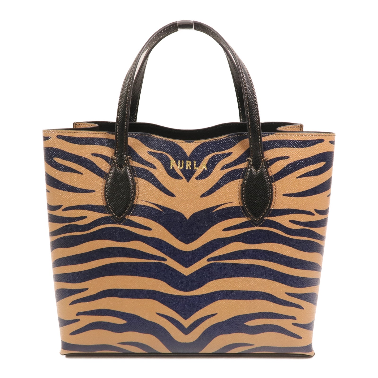 Furla 牛皮皮革Tote Bag金扣手挽袋